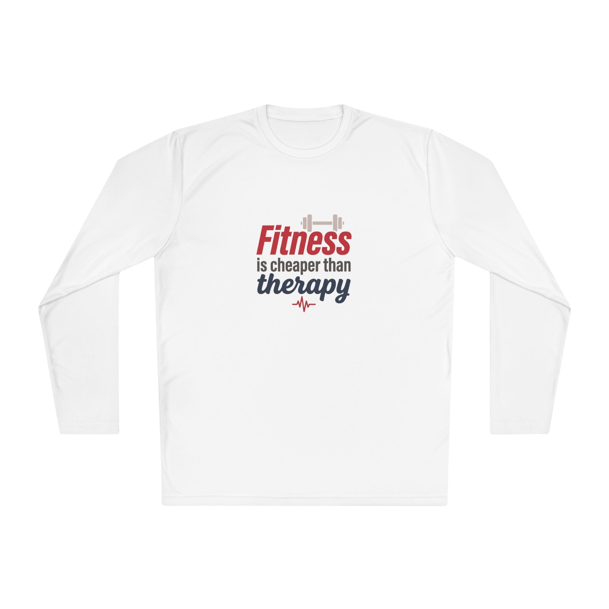 Fitness is Cheaper than Therapy Unisex Lightweight Long Sleeve Tee