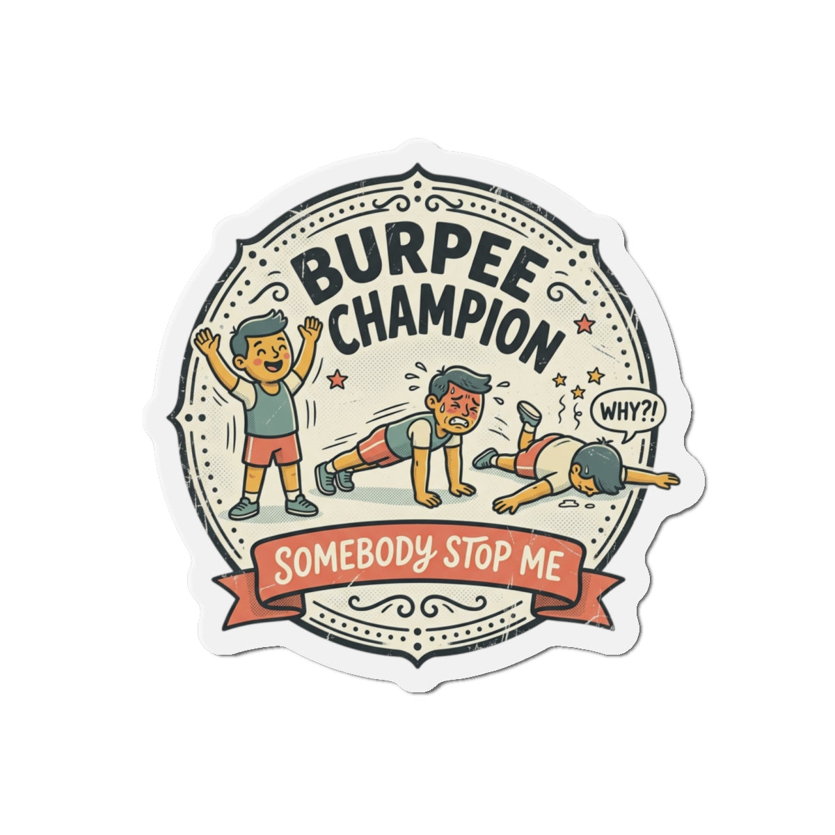 Burpee Champion Die-Cut Magnets