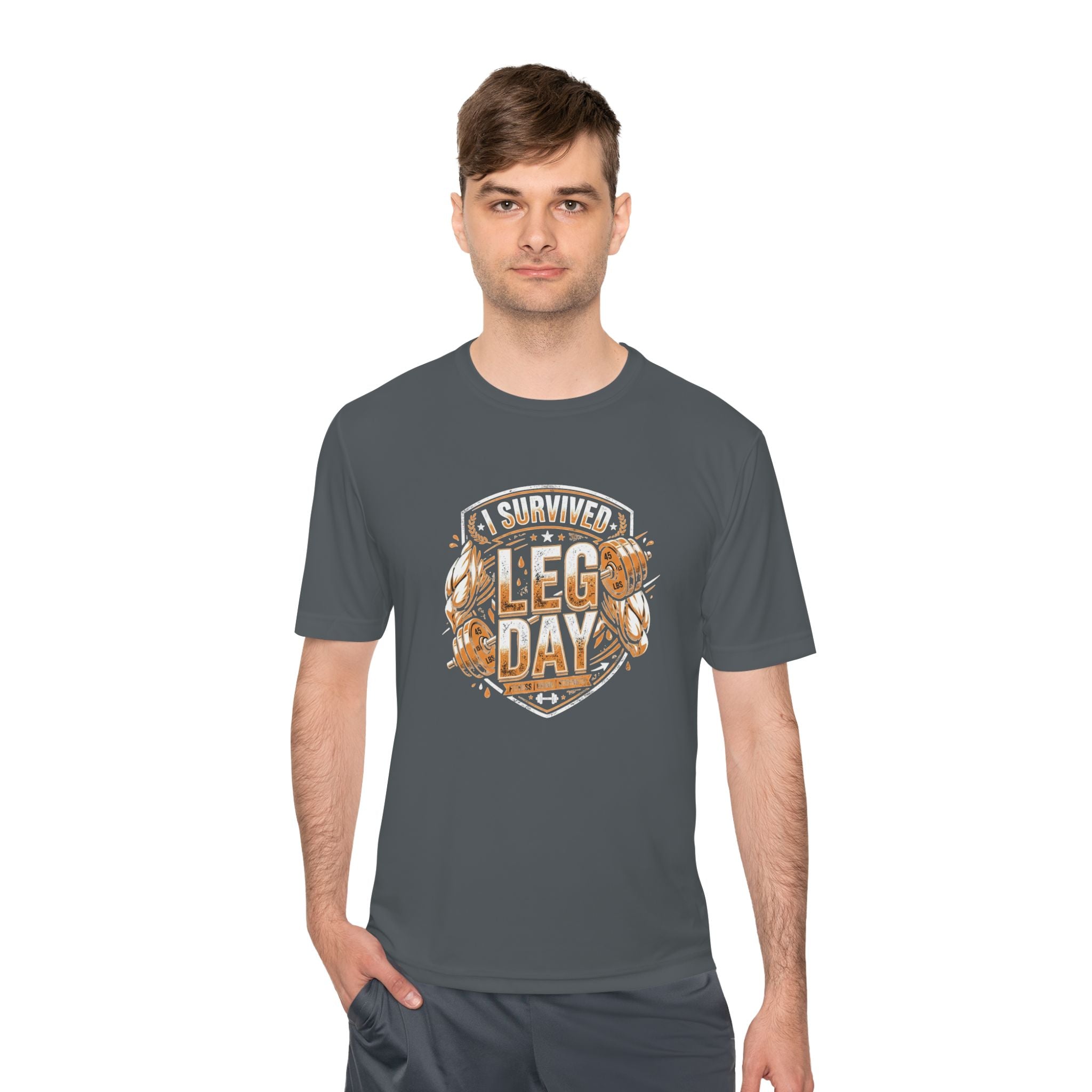 I Survived Leg Day Unisex Moisture Wicking Tee