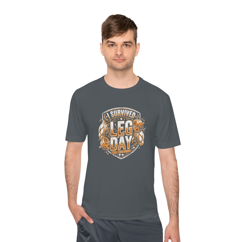 I Survived Leg Day Unisex Moisture Wicking Tee