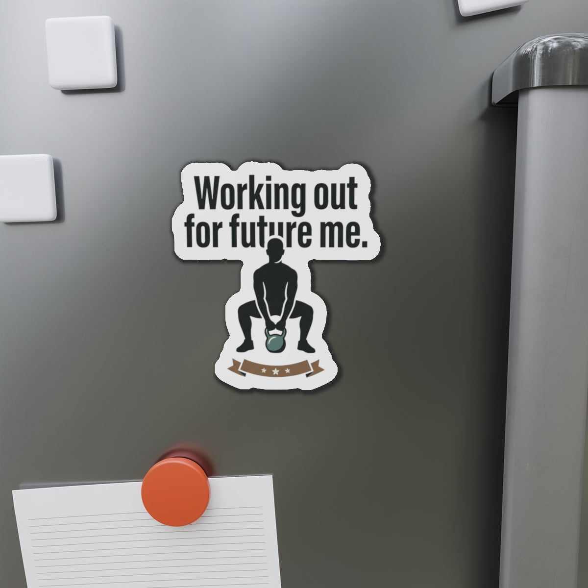 Working Out For Future Me Die-Cut Magnets