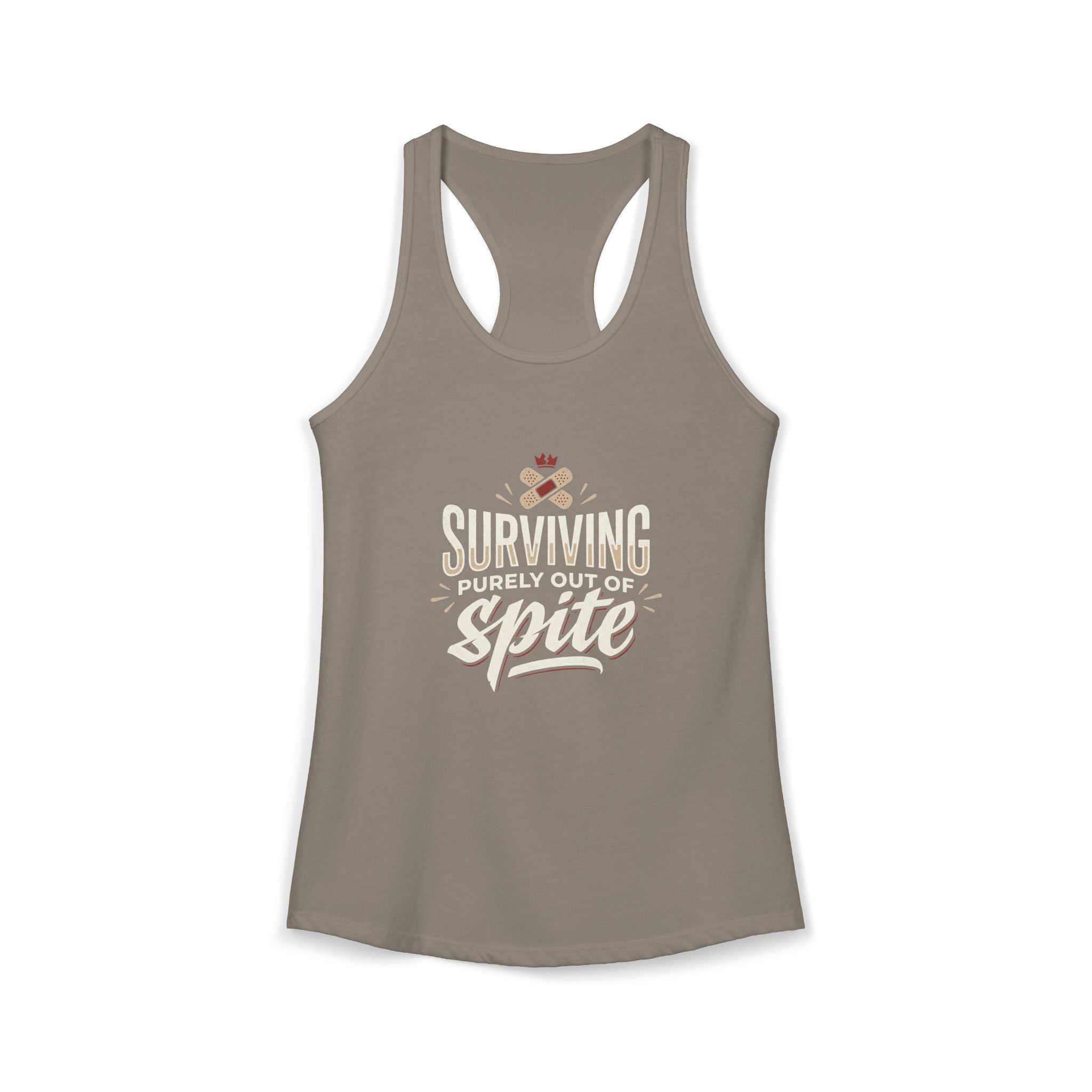 Surviving Purely Out of Spite Women's Ideal Racerback Tank