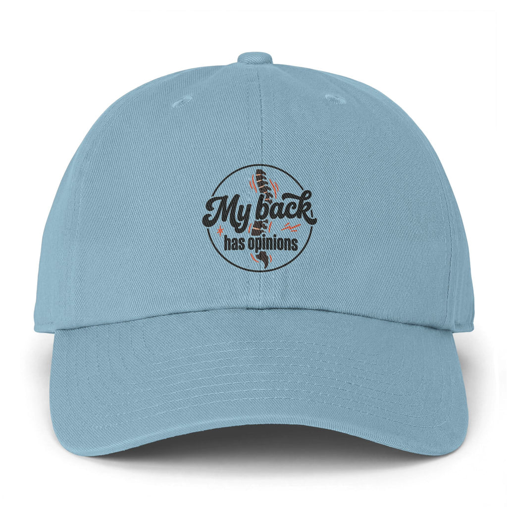 My Back Has Opinions Clean Up Cap