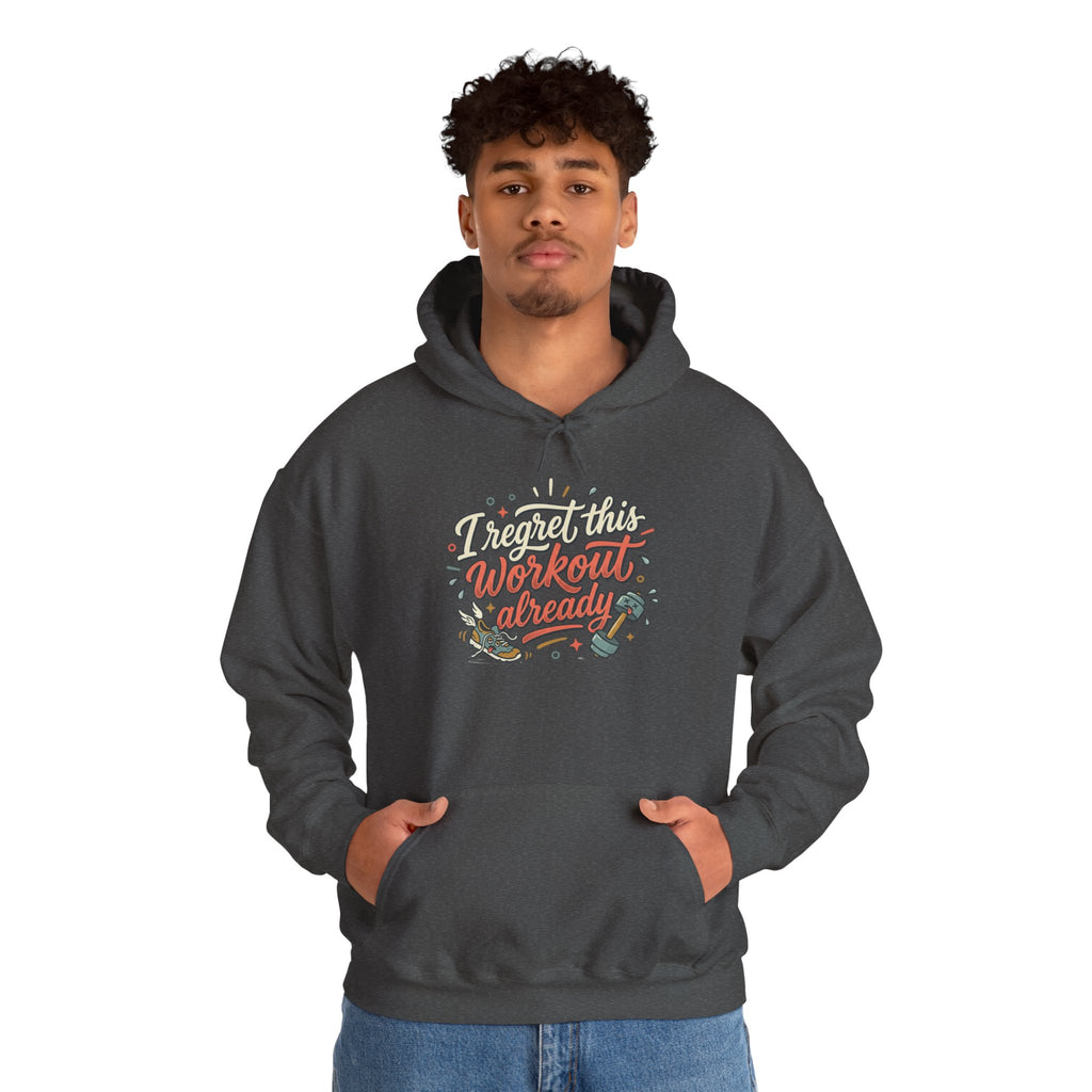 I Regret This Workout Unisex Heavy Blend™ Hooded Sweatshirt