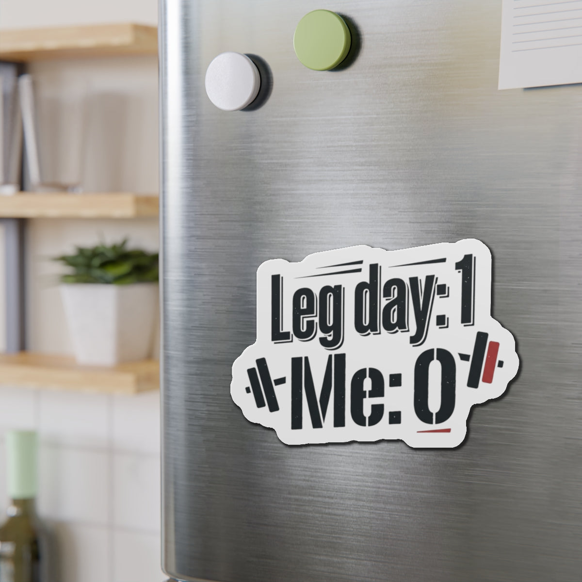 Leg Day Die-Cut Magnets