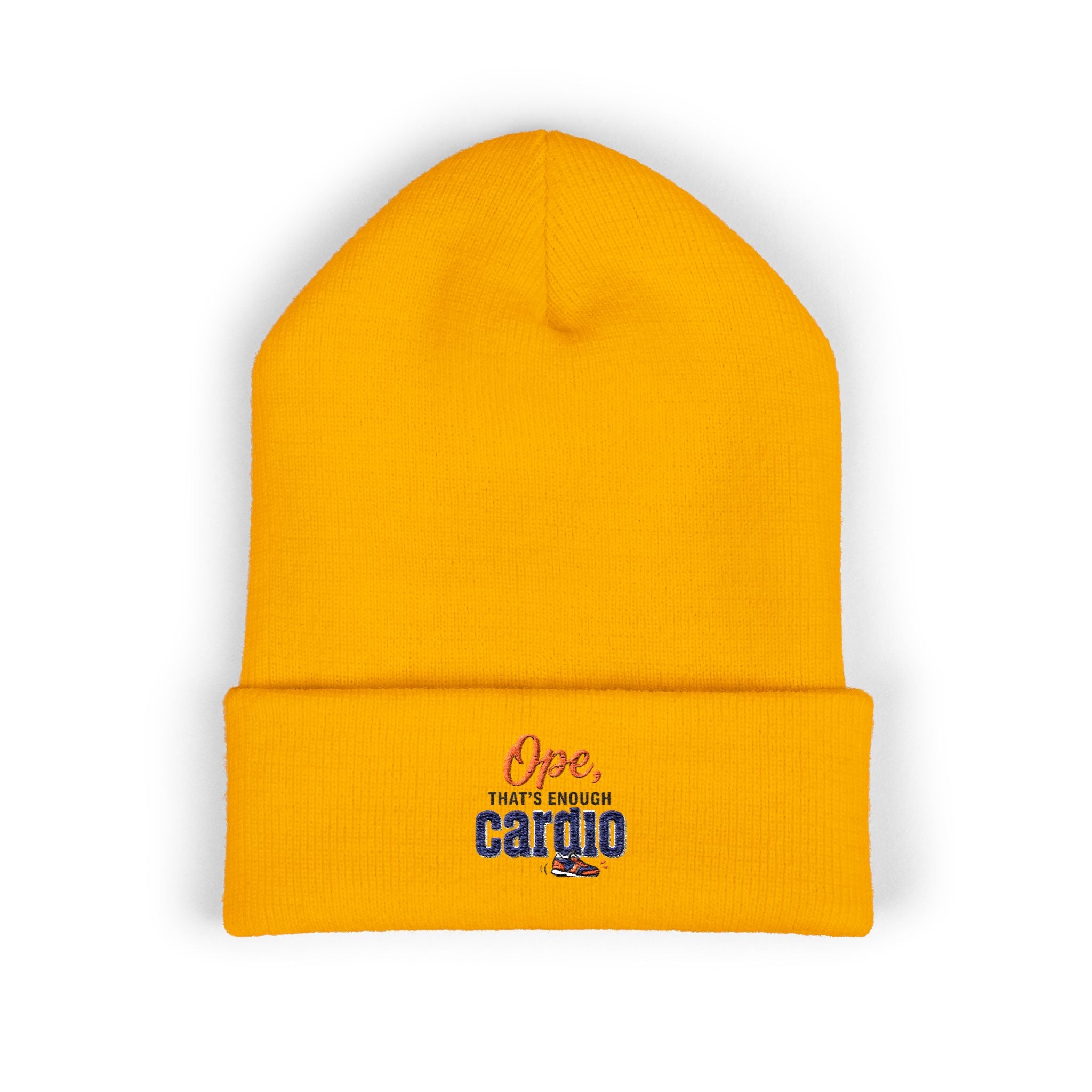 Ope, That's Enough Cardio Classic Cuffed Beanie (Embroidery)