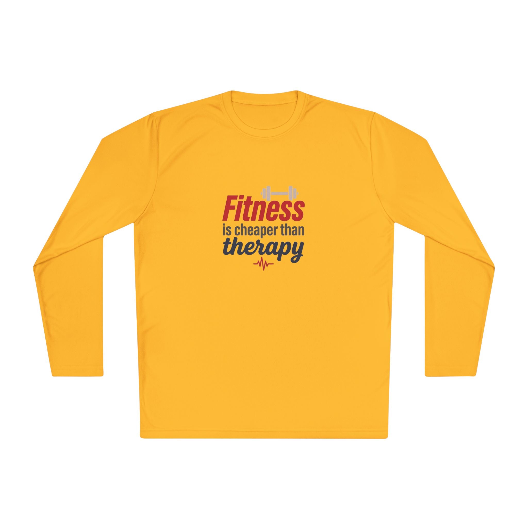 Fitness is Cheaper than Therapy Unisex Lightweight Long Sleeve Tee
