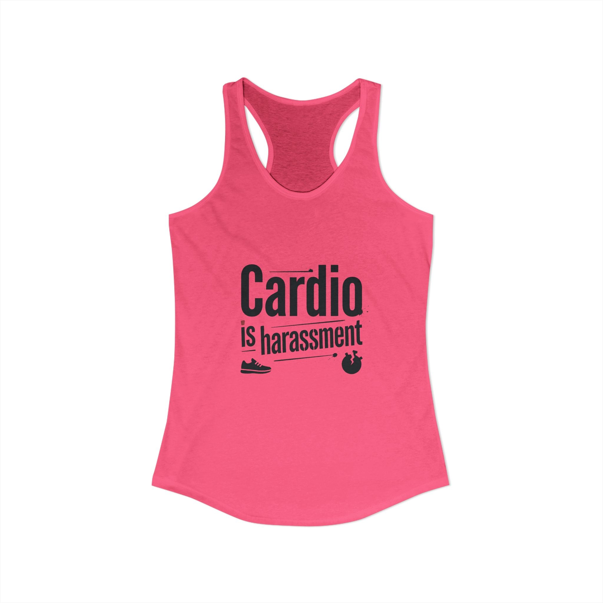 Cardio is Harassment Women's Ideal Racerback Tank