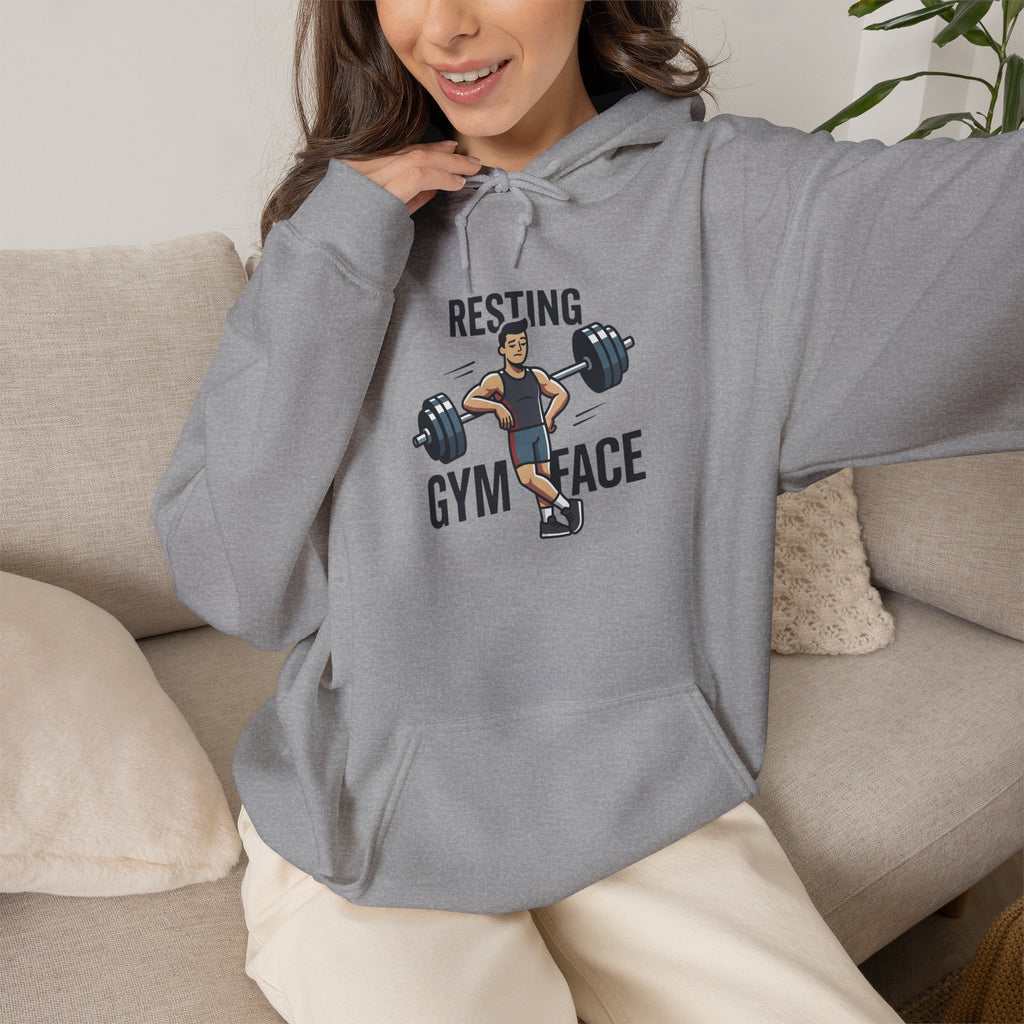 Resting Gym Face Unisex Heavy Blend™ Hooded Sweatshirt