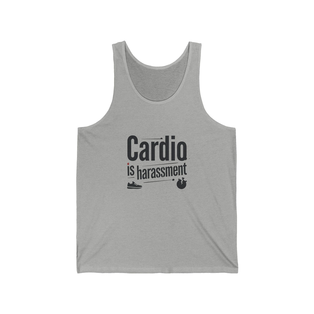 Cardio is Harassment Unisex Jersey Tank