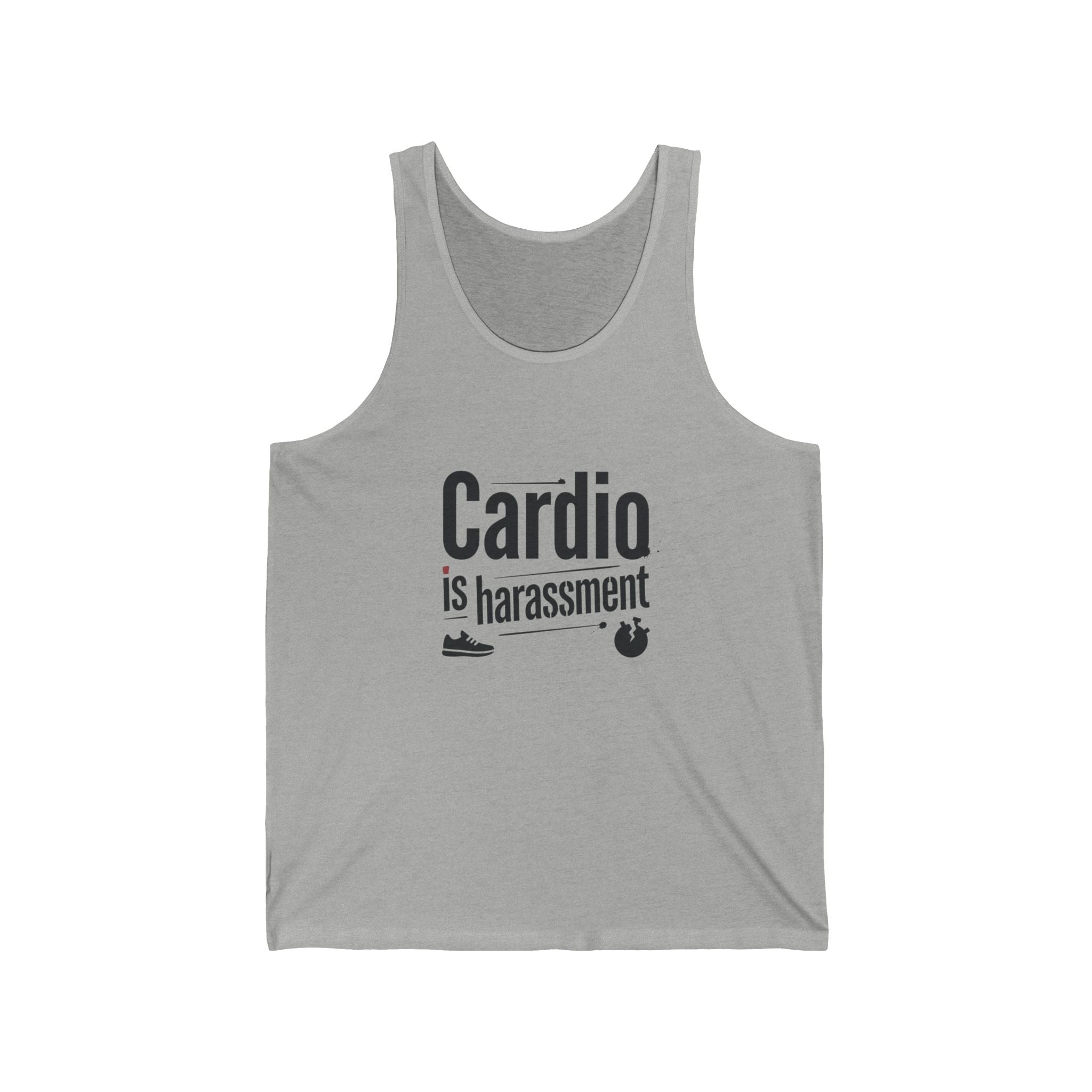 Cardio is Harassment Unisex Jersey Tank