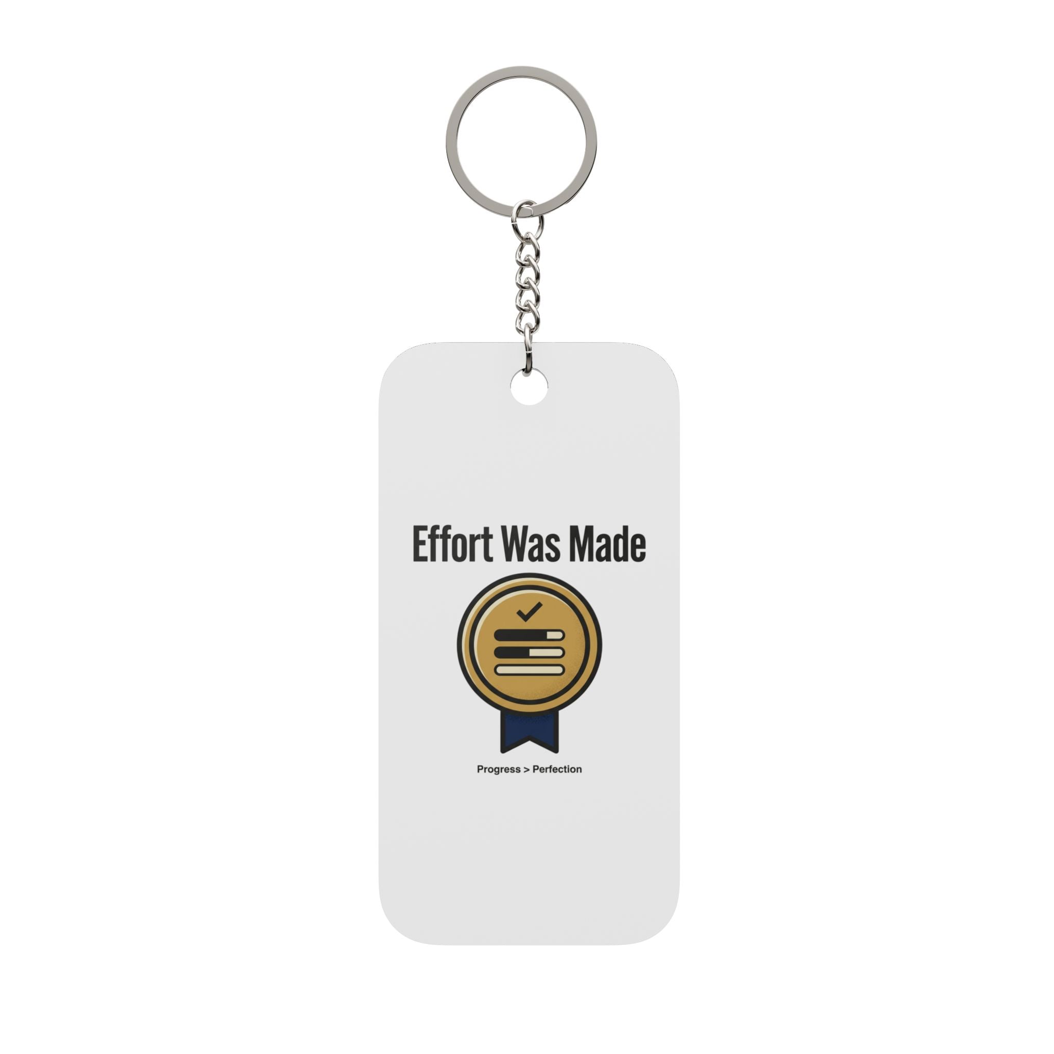 Effort was Made Double-Sided Keychain Charm