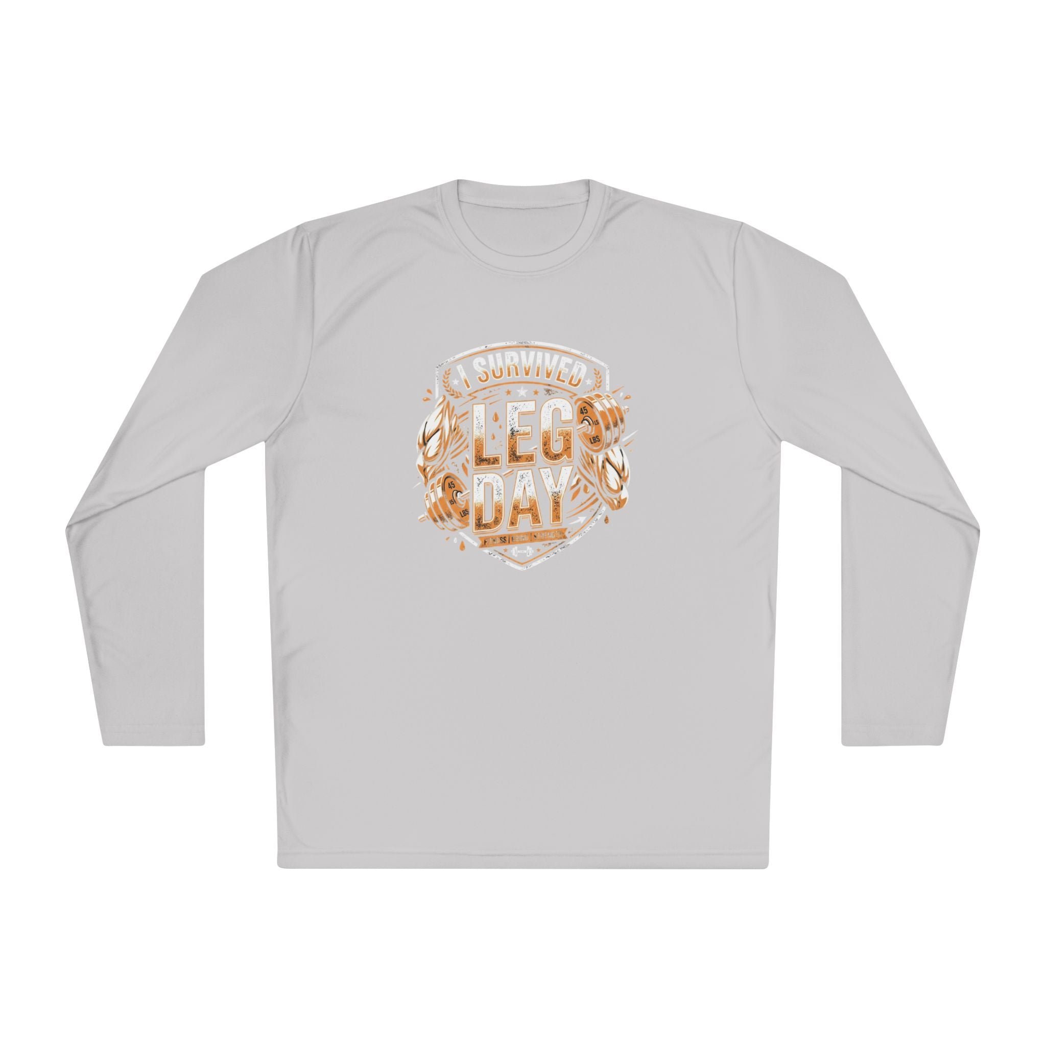I Survived Leg Day Unisex Lightweight Long Sleeve Tee