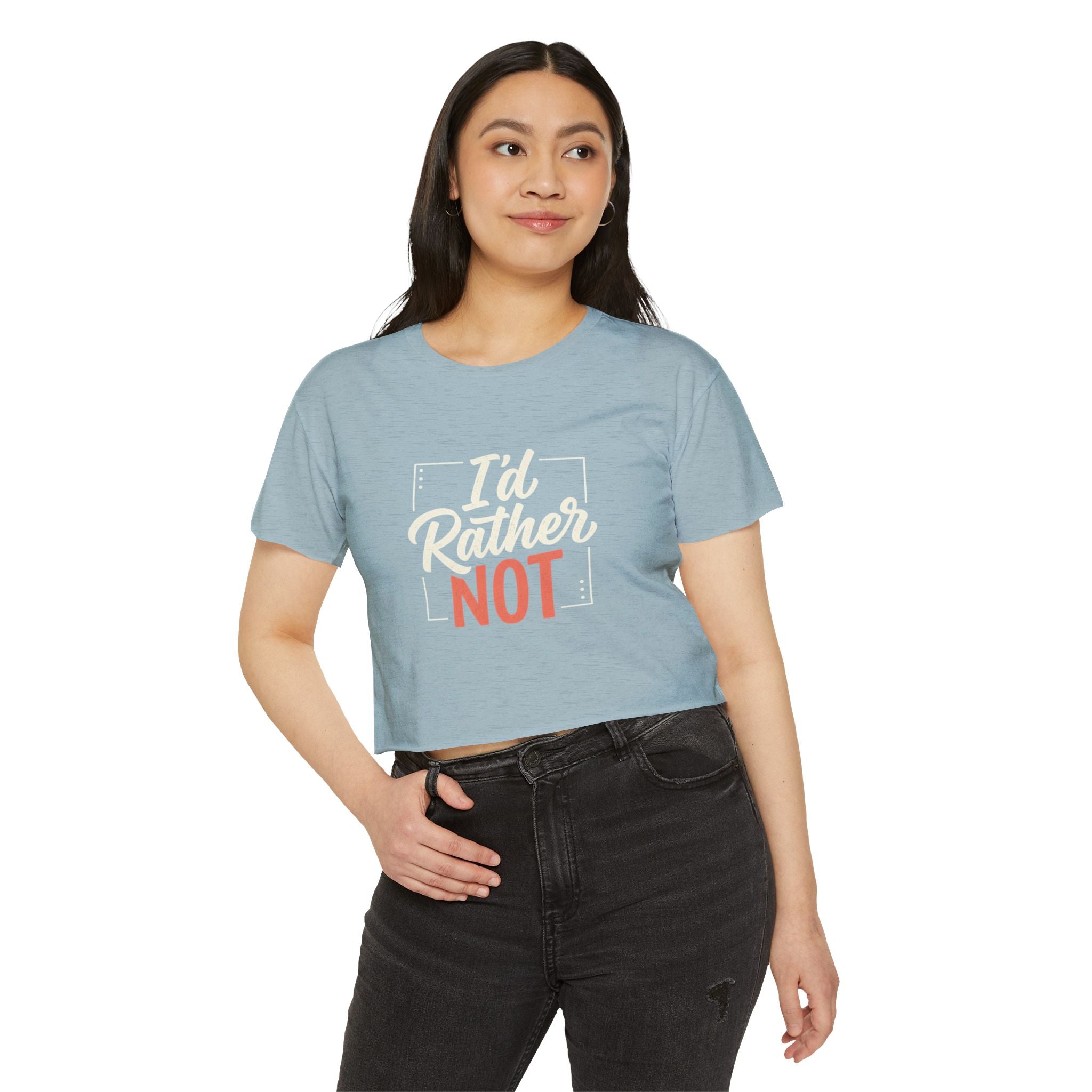 I'd Rather Not Women's Festival Crop Top