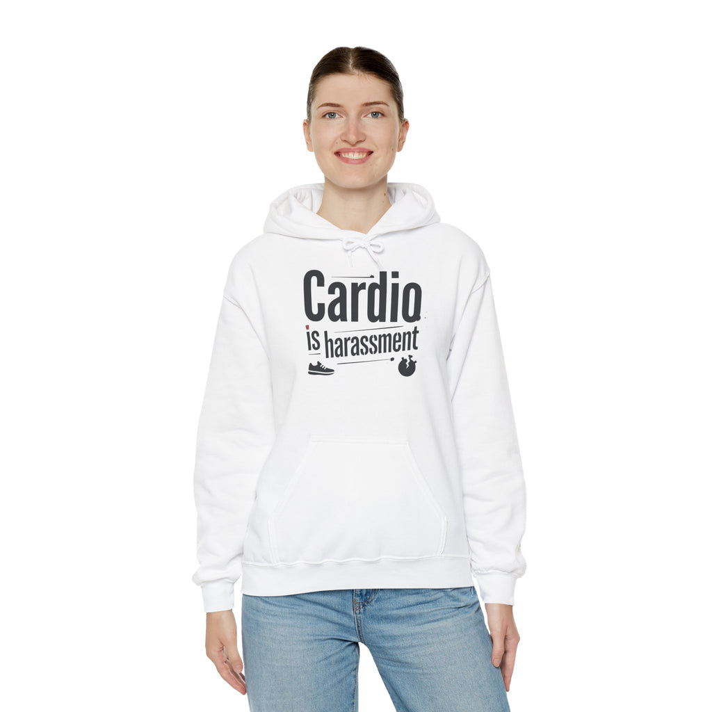 Cardio is Harassment Unisex Heavy Blend™ Hooded Sweatshirt