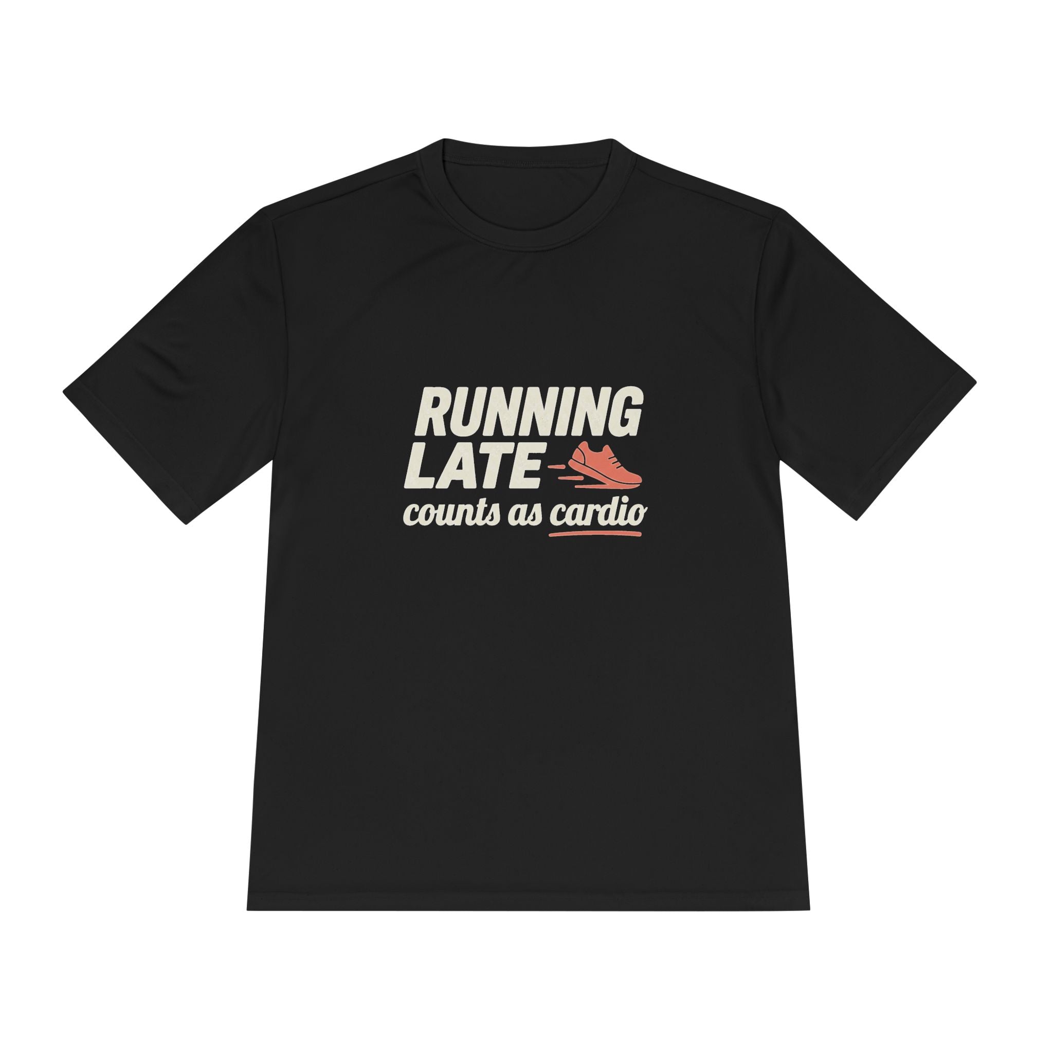 Running Late Counts as Cardio Unisex Moisture Wicking Tee