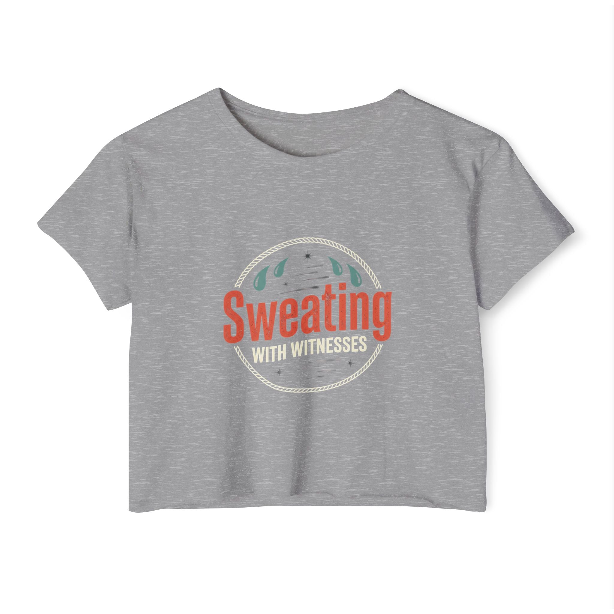 Sweating with Witnesses Women's Festival Crop Top