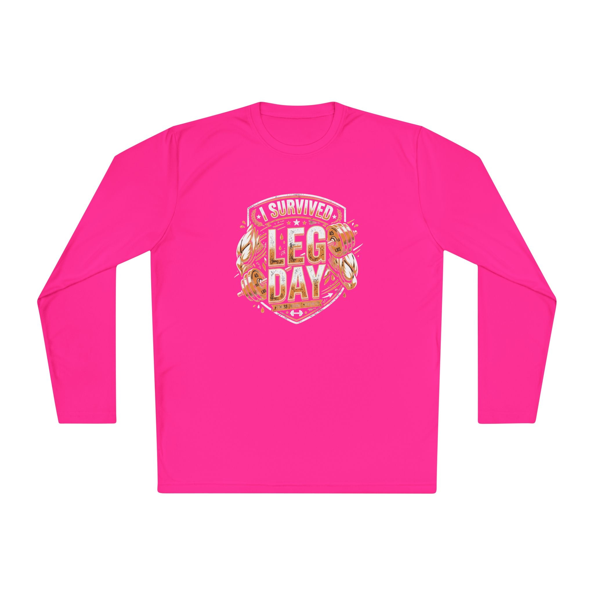 I Survived Leg Day Unisex Lightweight Long Sleeve Tee