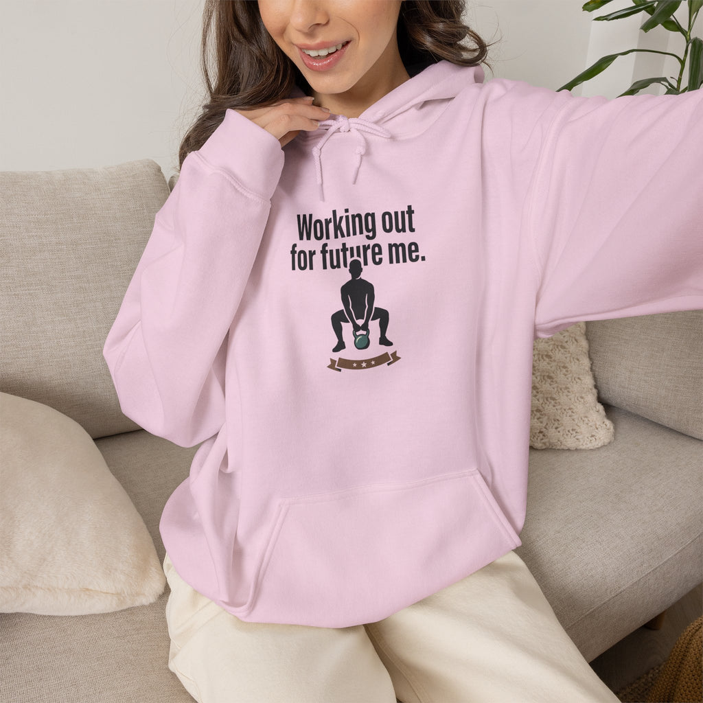 Working Out For Future Me Unisex Heavy Blend™ Hooded Sweatshirt