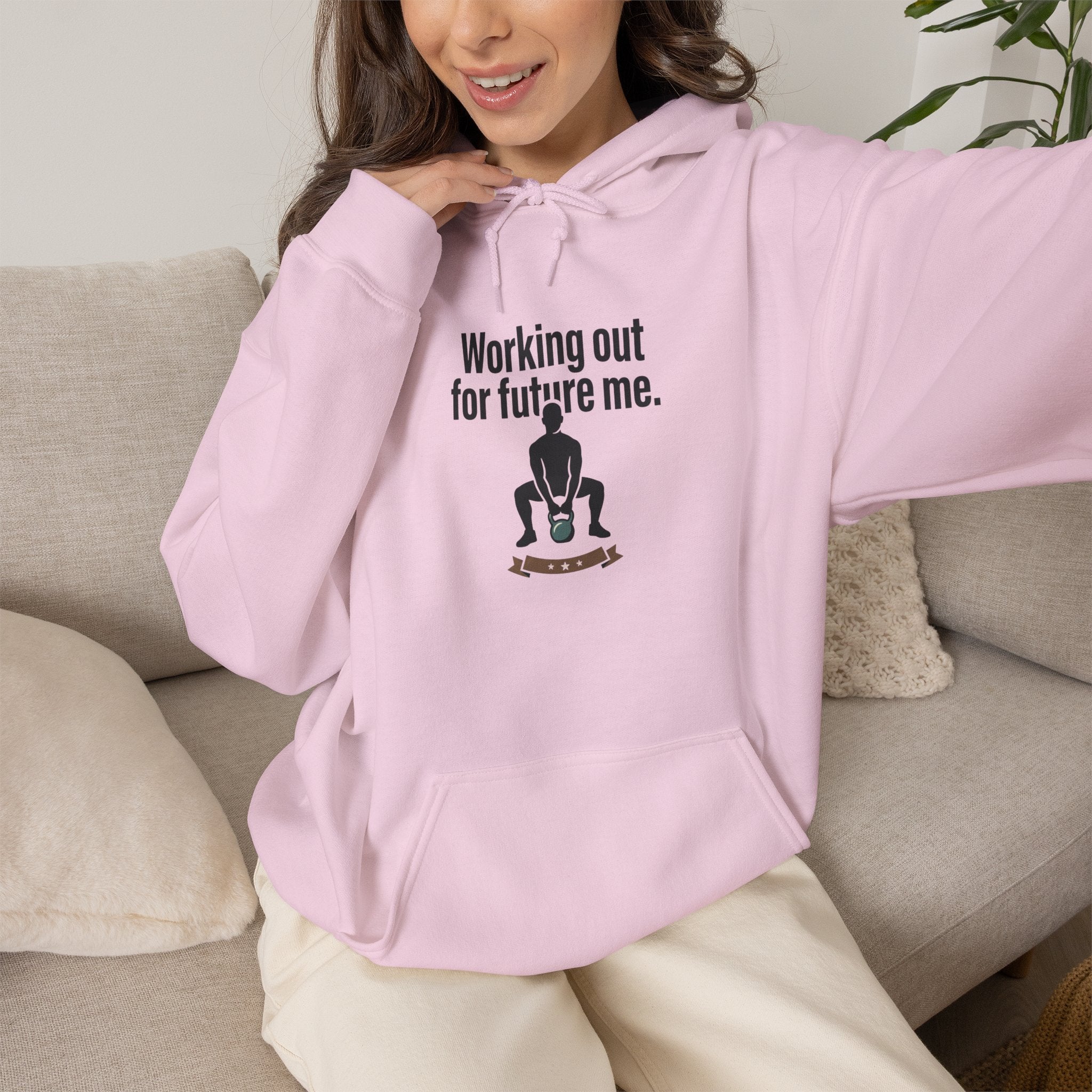 Working Out For Future Me Unisex Heavy Blend™ Hooded Sweatshirt