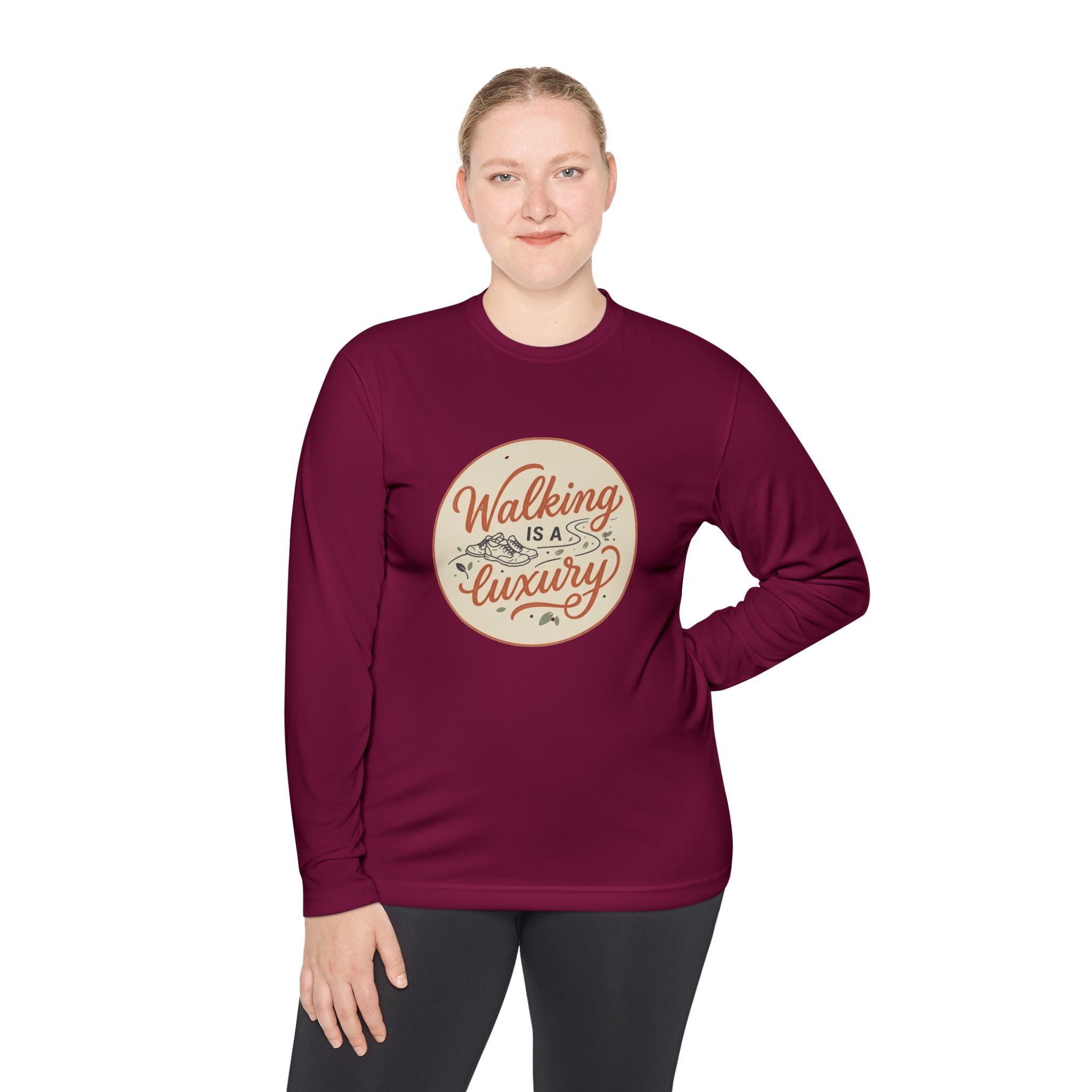 Walking is a Luxury Unisex Lightweight Long Sleeve Tee