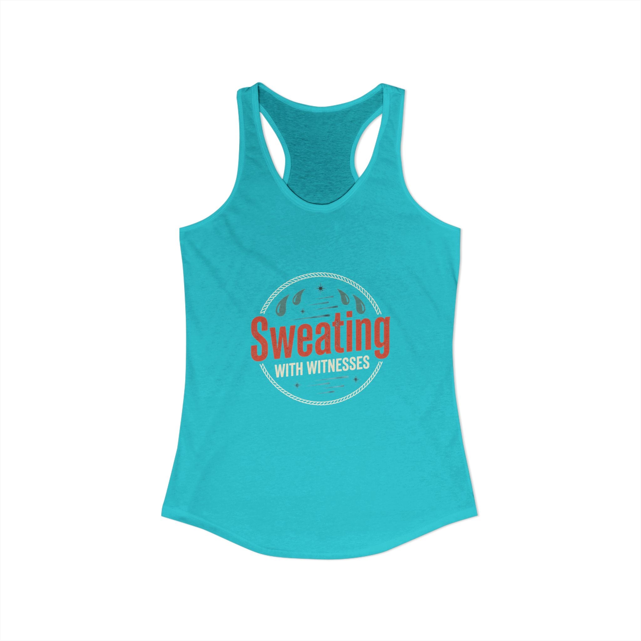 Sweating with Witnesses Women's Ideal Racerback Tank