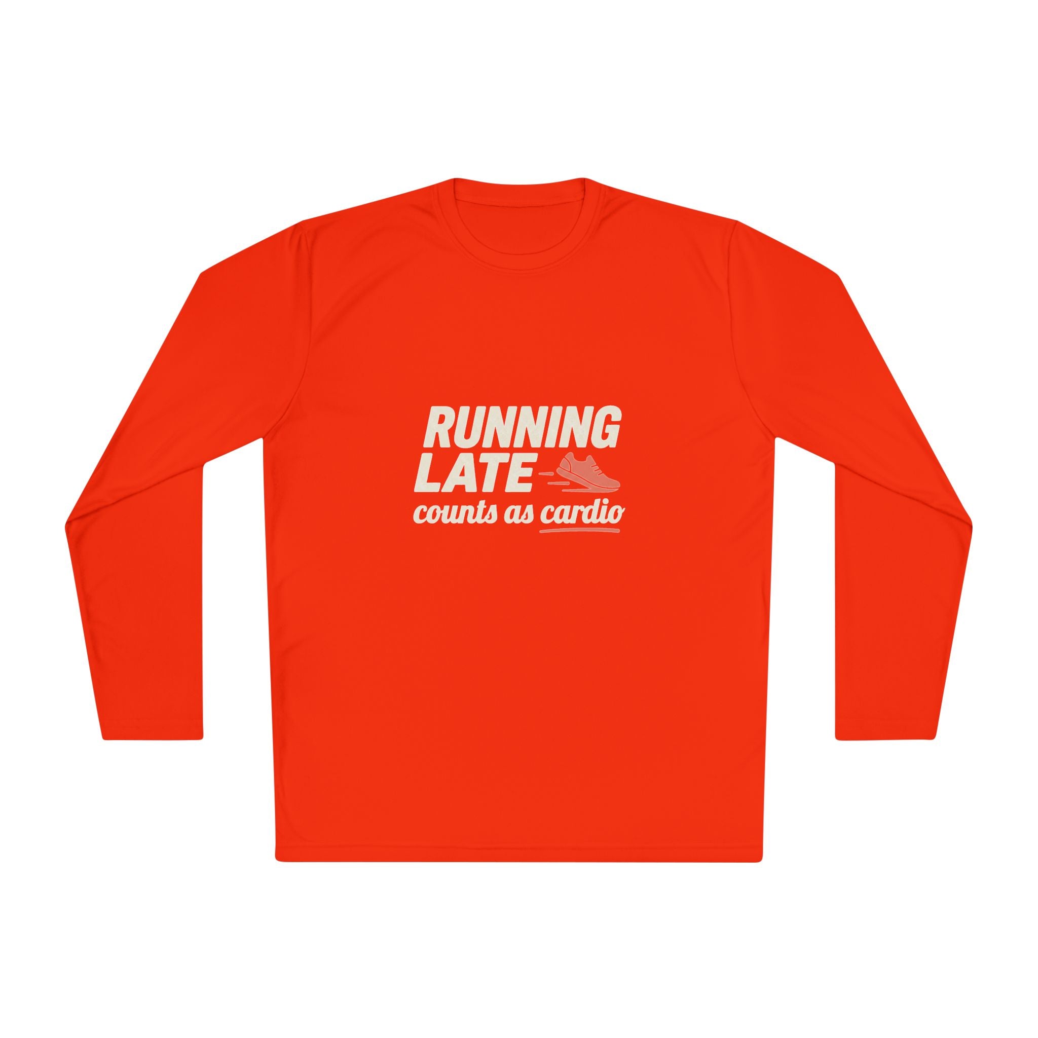 Running Late Counts as Cardio Unisex Lightweight Long Sleeve Tee