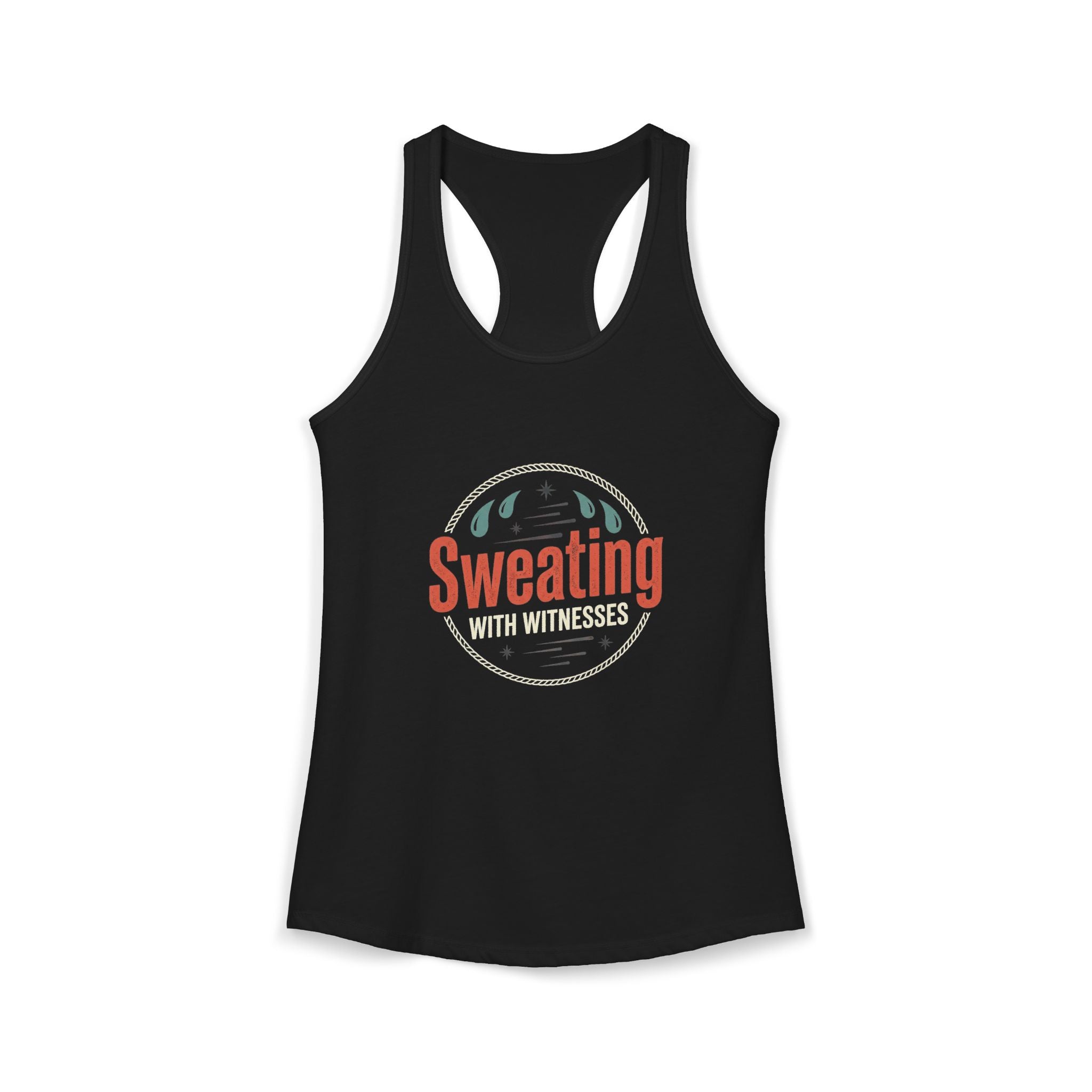 Sweating with Witnesses Women's Ideal Racerback Tank