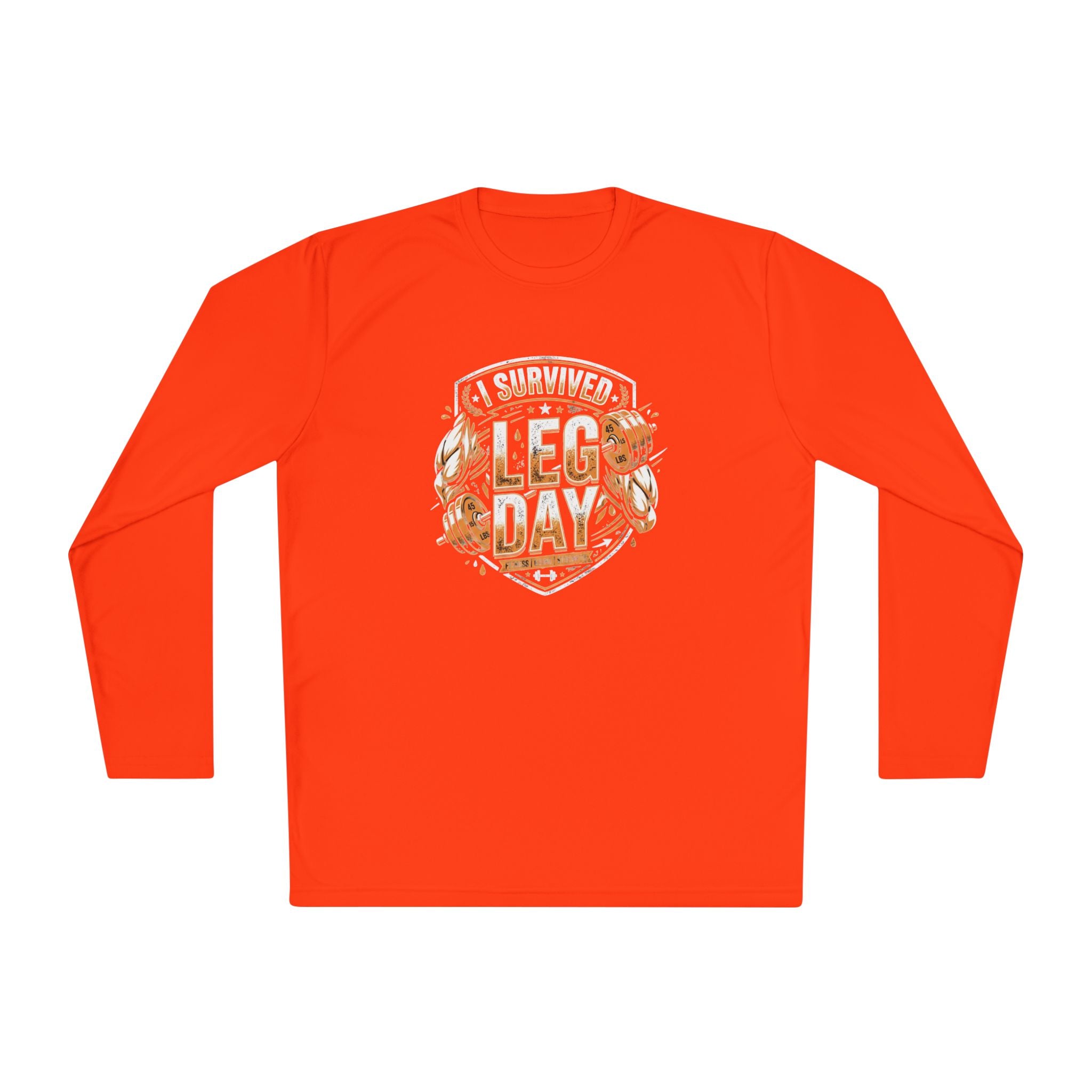 I Survived Leg Day Unisex Lightweight Long Sleeve Tee