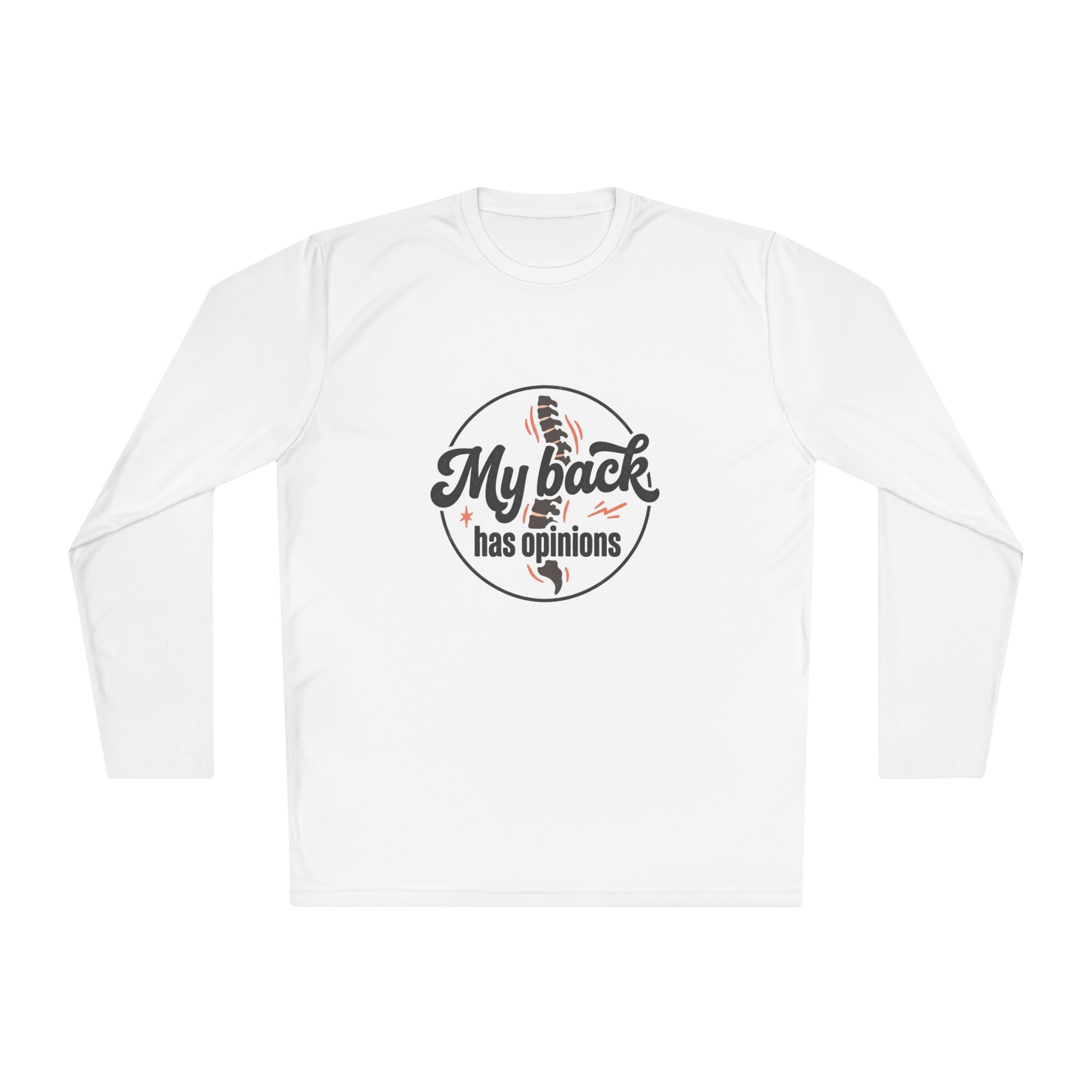 My Back Has Opinions Unisex Lightweight Long Sleeve Tee