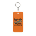 Powered by Protein and Poor Decisions Double-Sided Keychain Charm