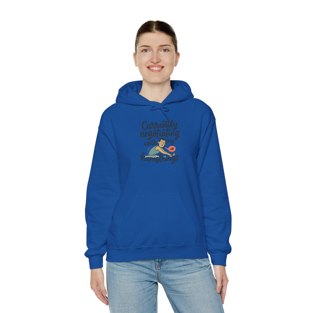 Currently Negotiating with my Hamstrings Unisex Heavy Blend™ Hooded Sweatshirt