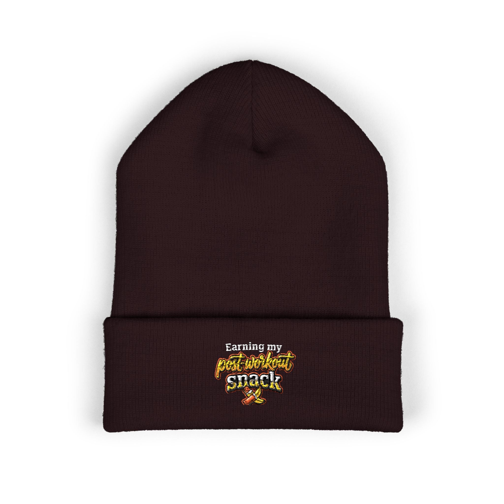 Earning My Post-Workout Snack Classic Cuffed Beanie (Embroidery)