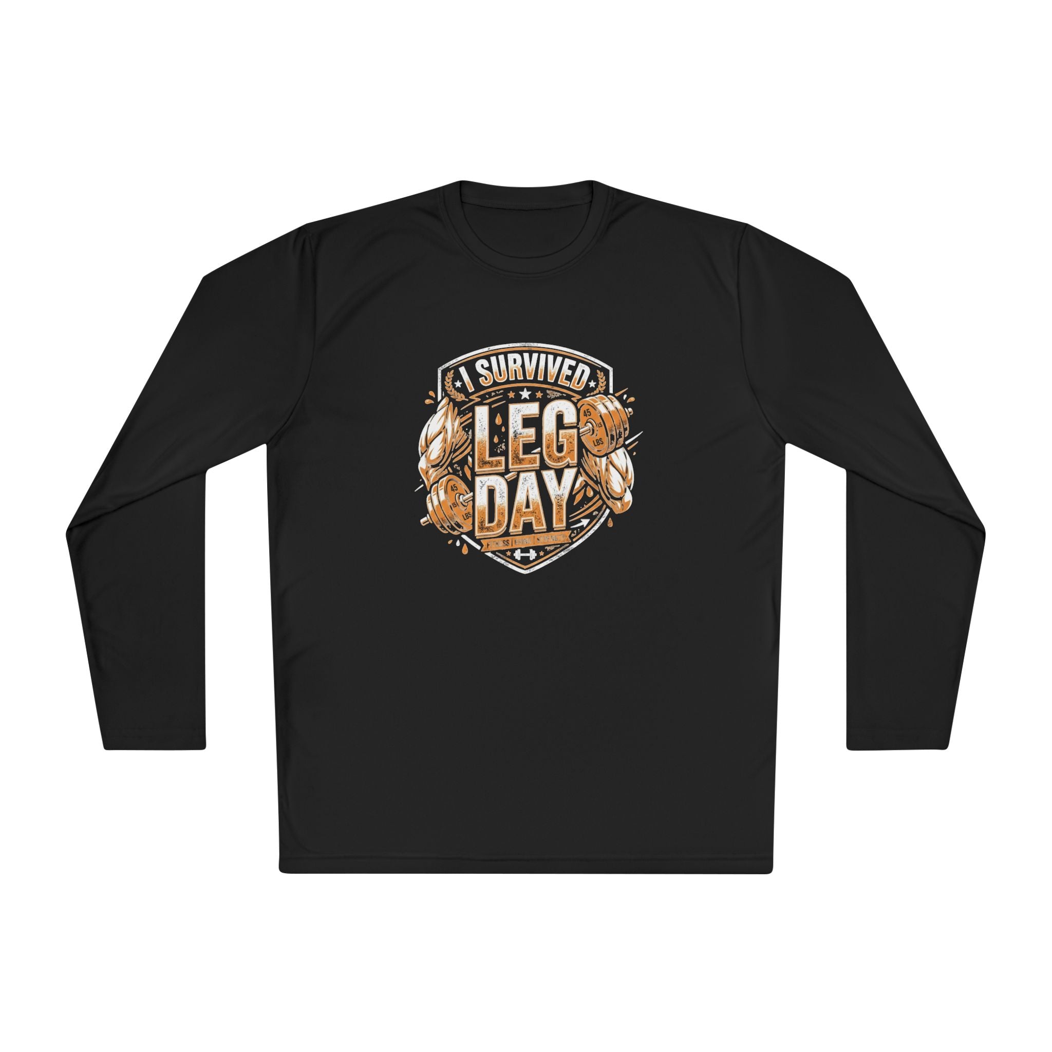 I Survived Leg Day Unisex Lightweight Long Sleeve Tee