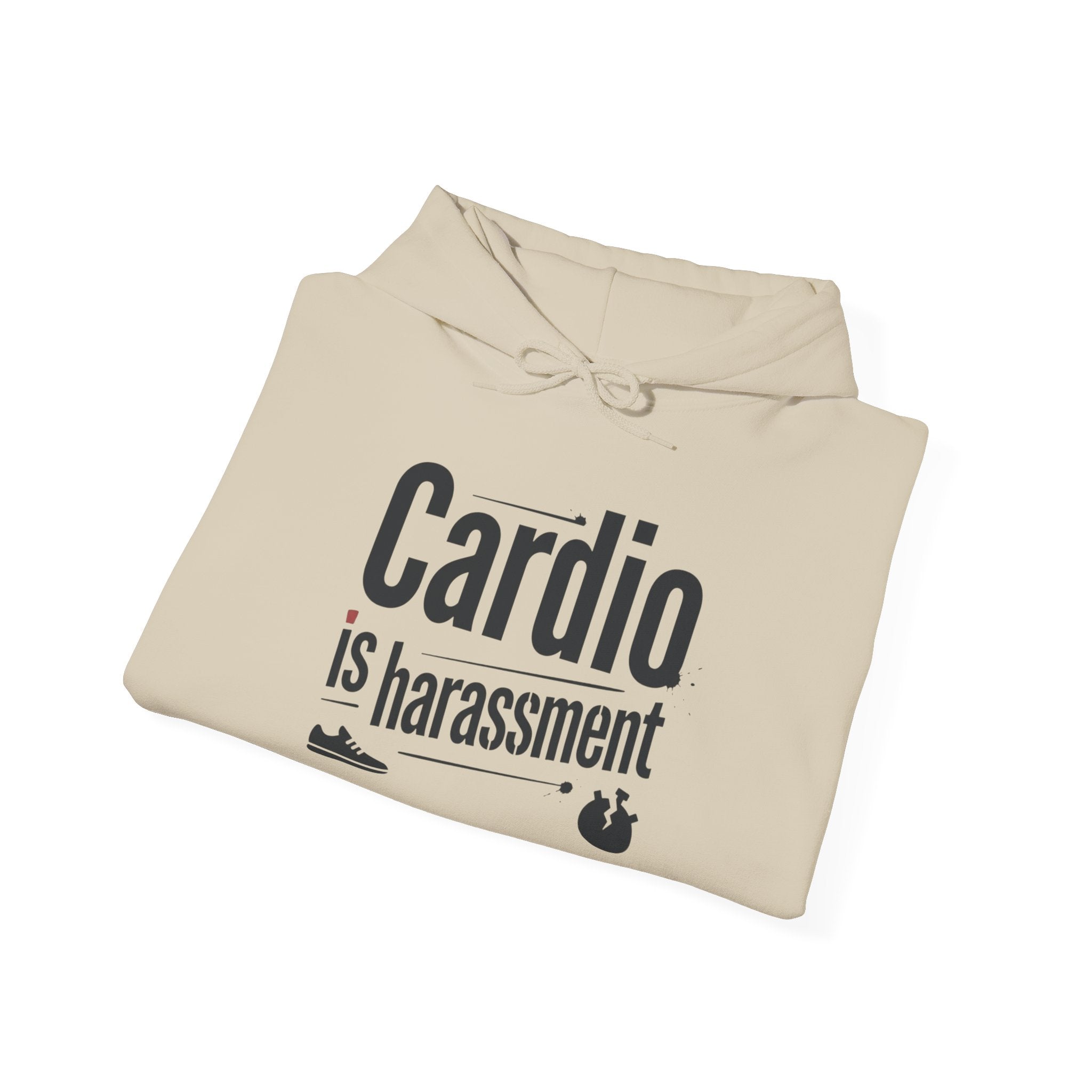Cardio is Harassment Unisex Heavy Blend™ Hooded Sweatshirt