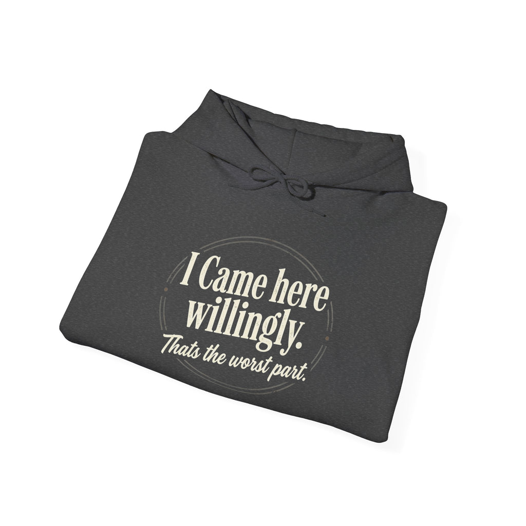 I Came Here Willingly Unisex Heavy Blend™ Hooded Sweatshirt