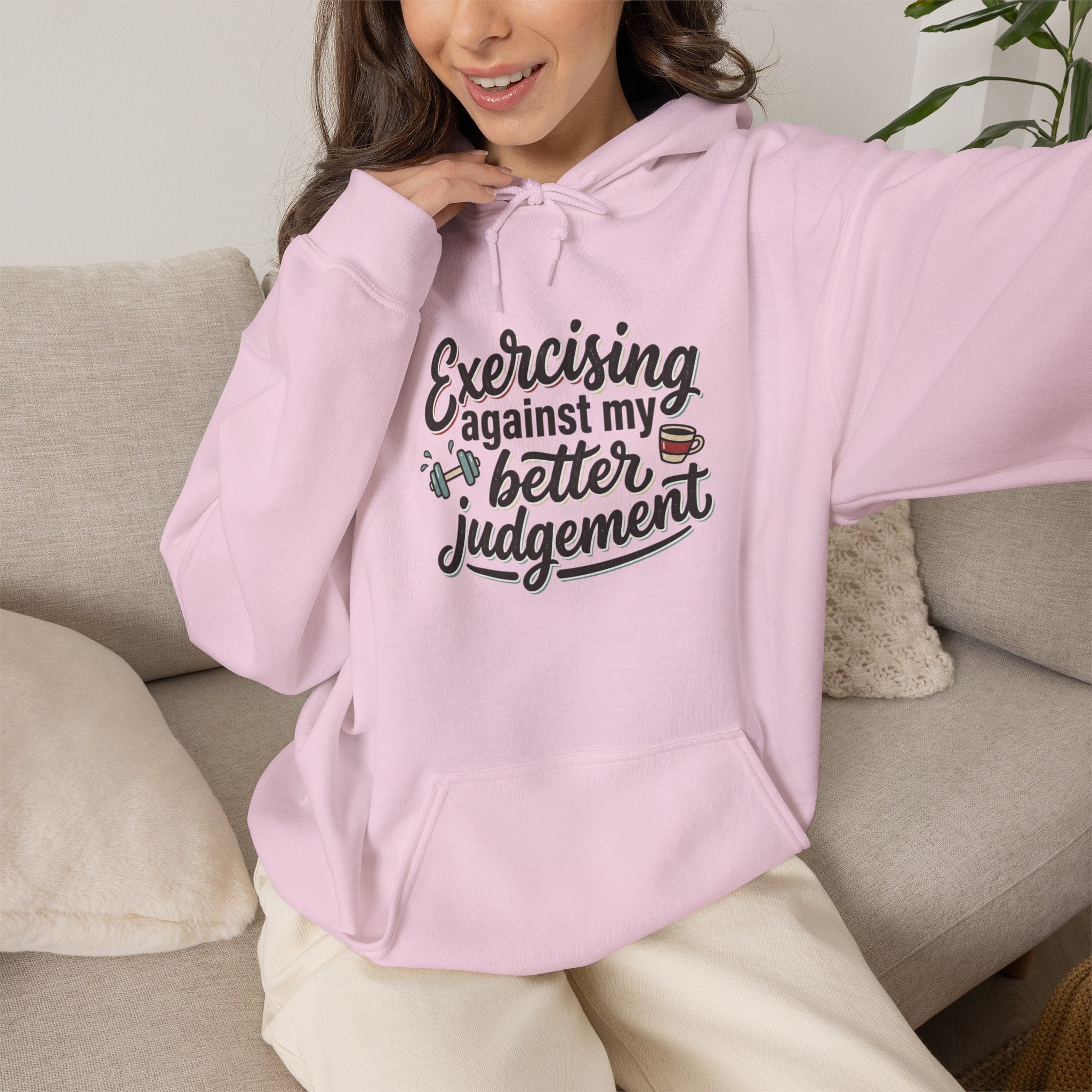 Exercising Against My Better Judgement Unisex Heavy Blend™ Hooded Sweatshirt