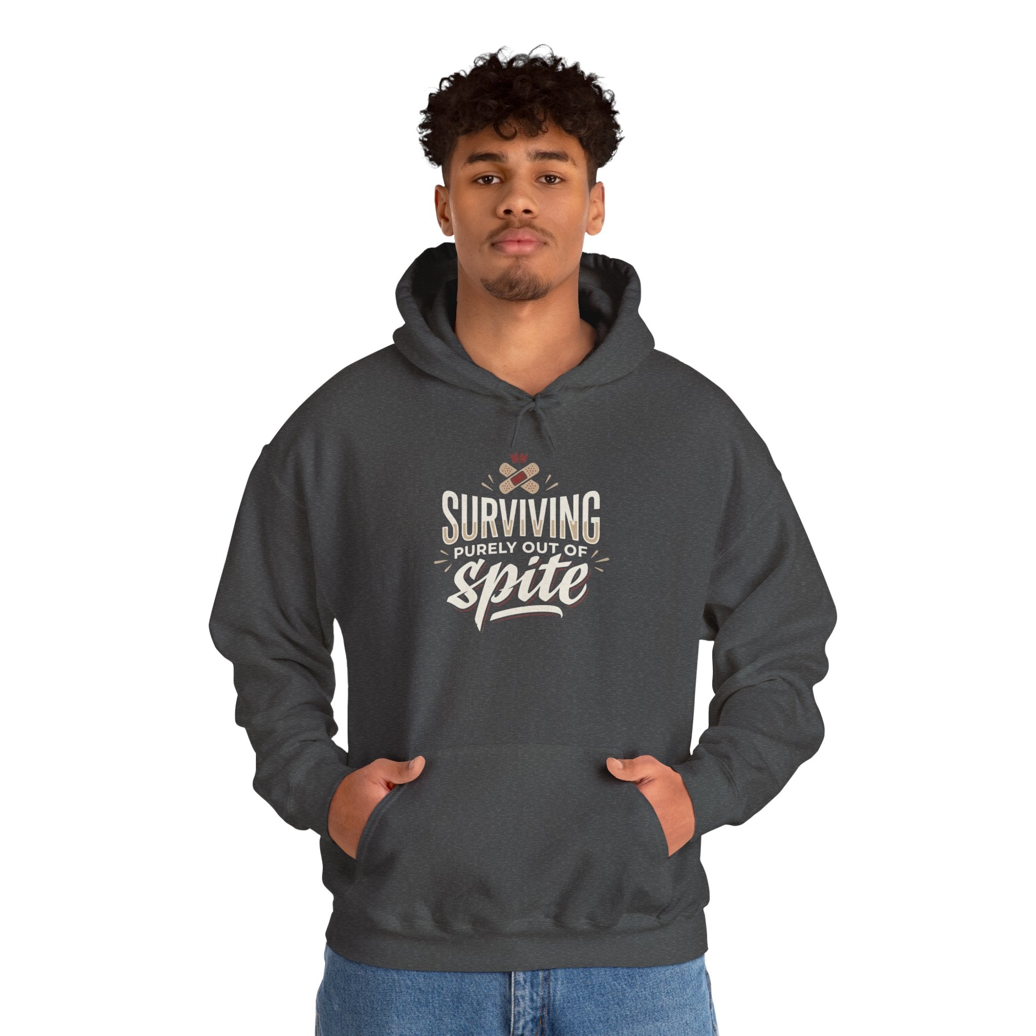 Surviving Purely Out of Spite Unisex Heavy Blend™ Hooded Sweatshirt