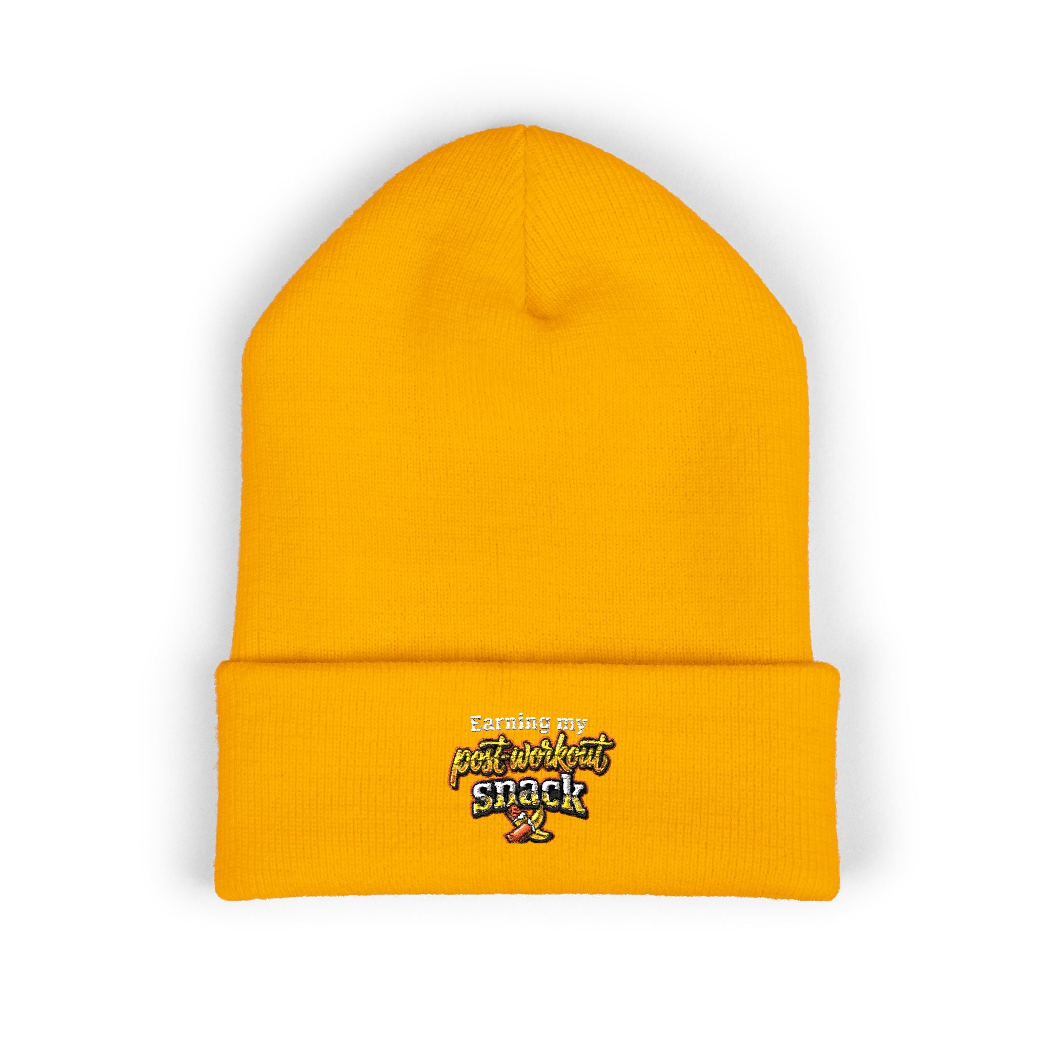 Earning My Post-Workout Snack Classic Cuffed Beanie (Embroidery)