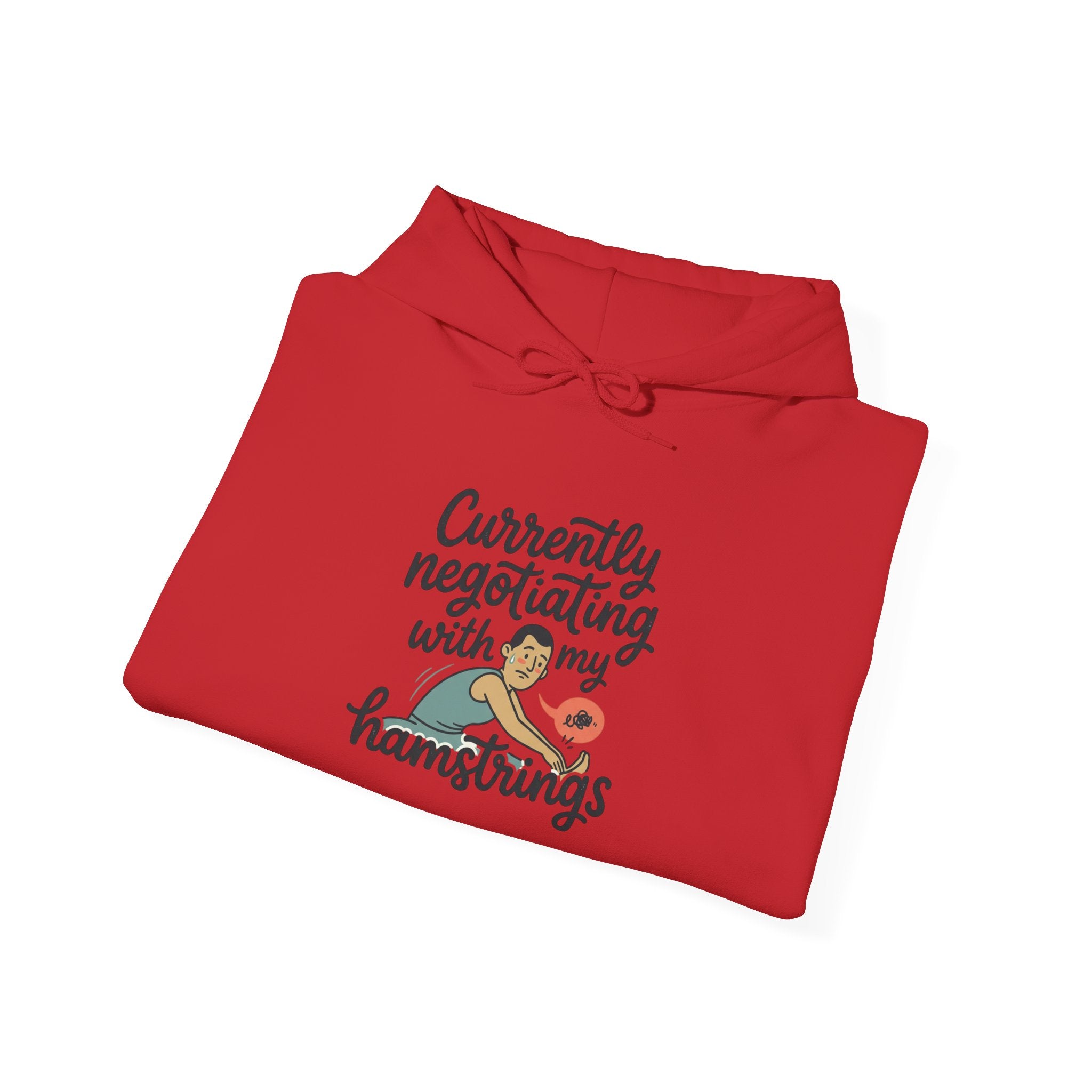 Currently Negotiating with my Hamstrings Unisex Heavy Blend™ Hooded Sweatshirt