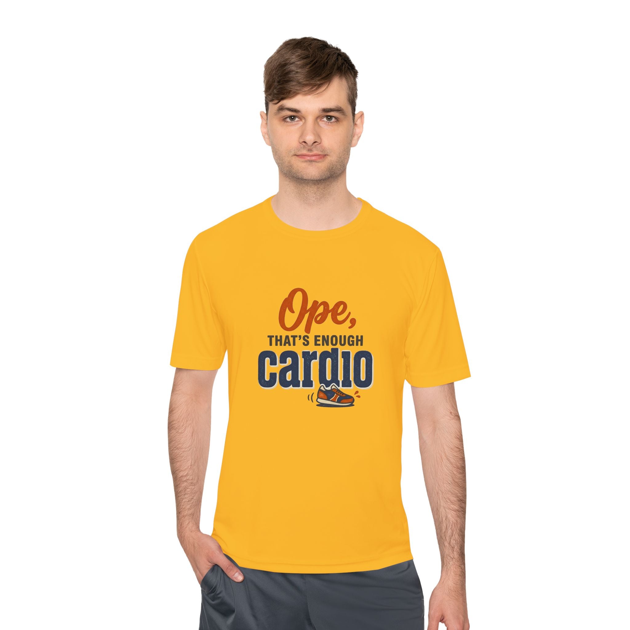 Ope, That's Enough Cardio Unisex Moisture Wicking Tee