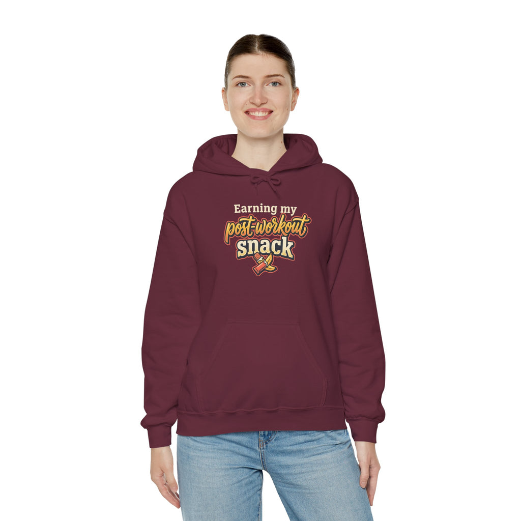 Earning My Post-Workout Snack Unisex Heavy Blend™ Hooded Sweatshirt