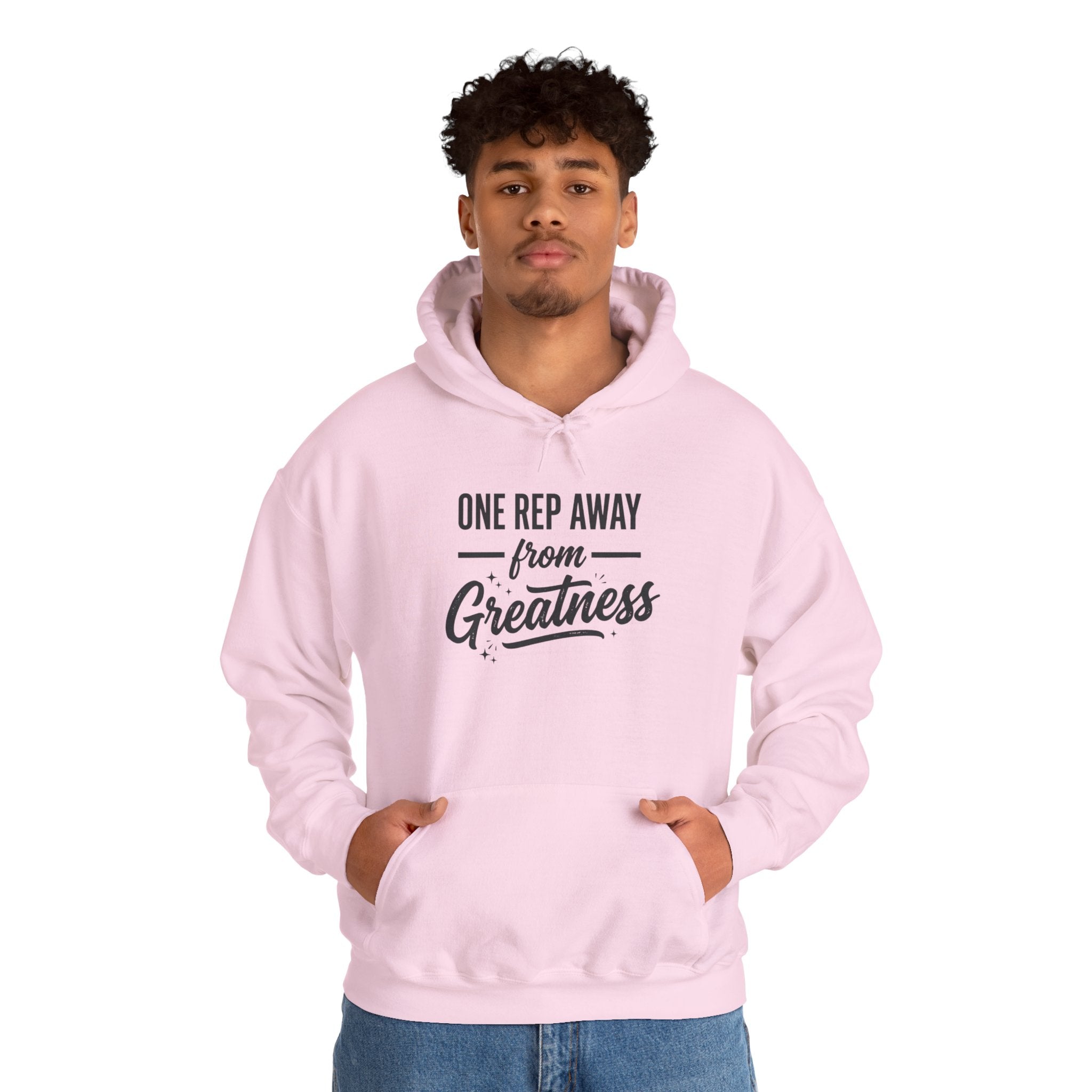 One Rep Away From Greatness Unisex Heavy Blend™ Hooded Sweatshirt