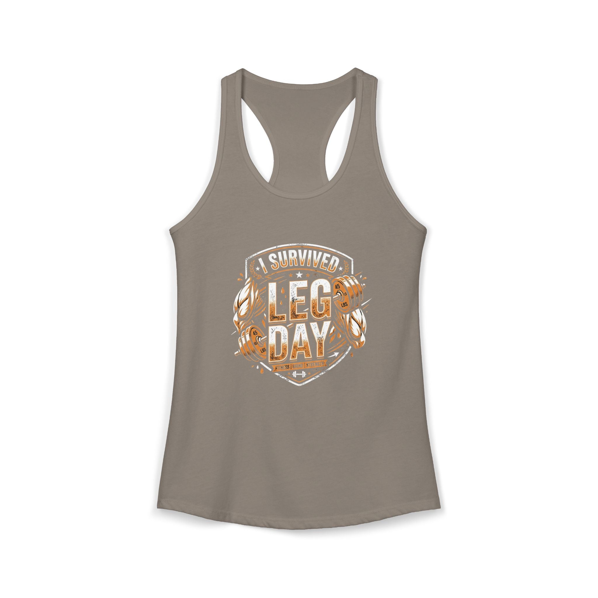 I Survived Leg Day Women's Ideal Racerback Tank