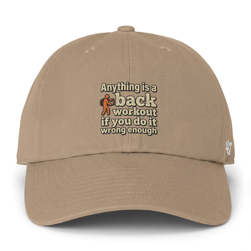 Anything is a Back Workout Clean Up Cap