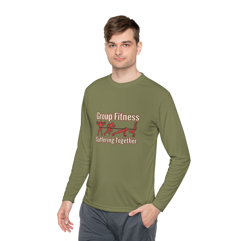 Group Fitness Suffering Together Unisex Lightweight Long Sleeve Tee