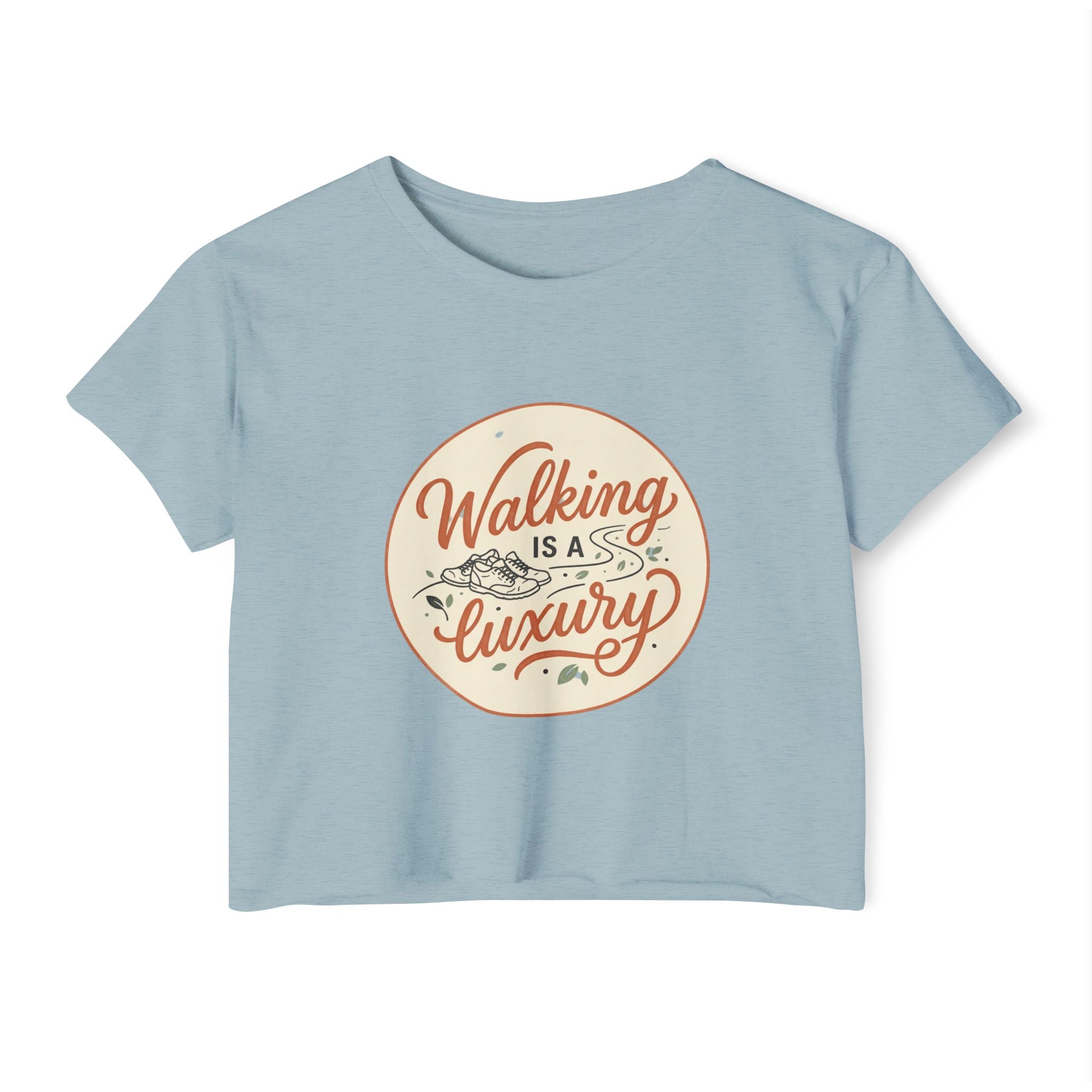 Walking is a Luxury Women's Festival Crop Top
