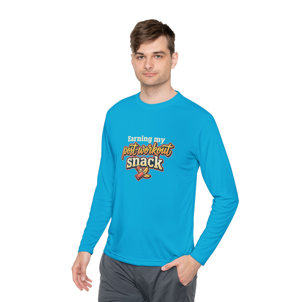 Earning My Post-Workout Snack Unisex Lightweight Long Sleeve Tee
