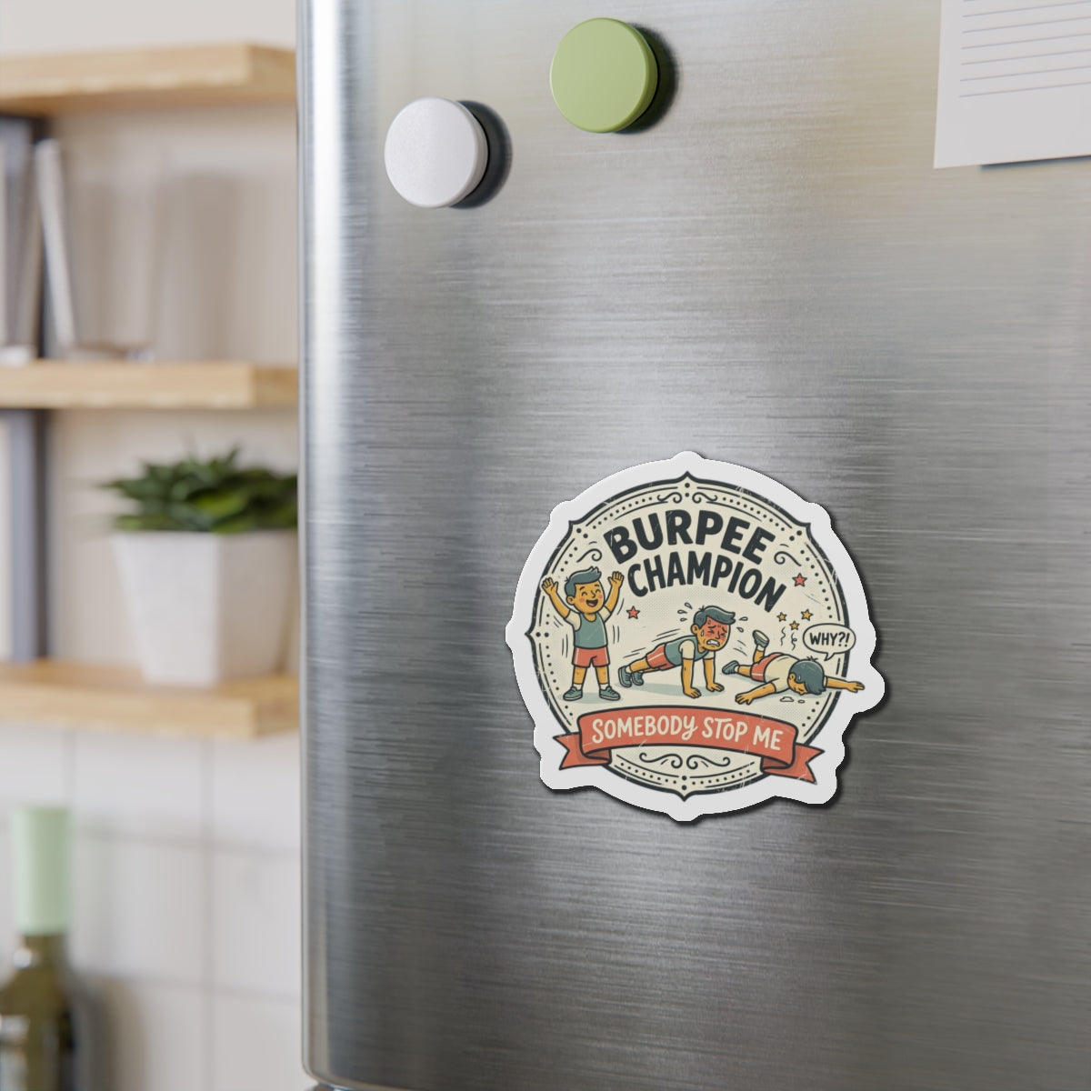 Burpee Champion Die-Cut Magnets