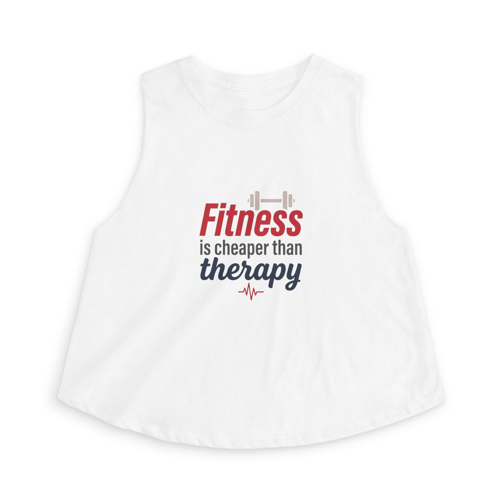 Fitness is Cheaper than Therapy Women's Crop Top